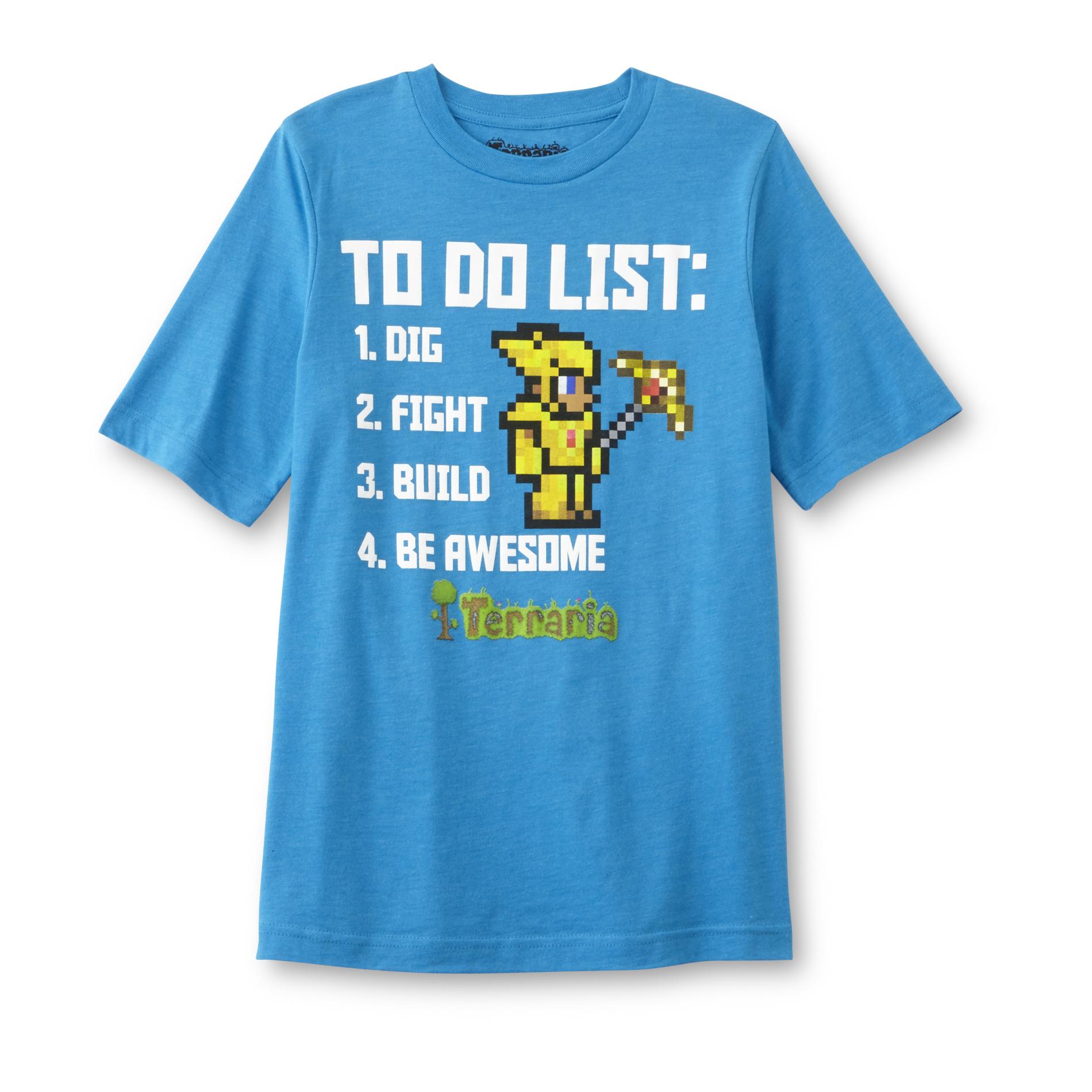 Terraria Boy's Graphic T-Shirt - List