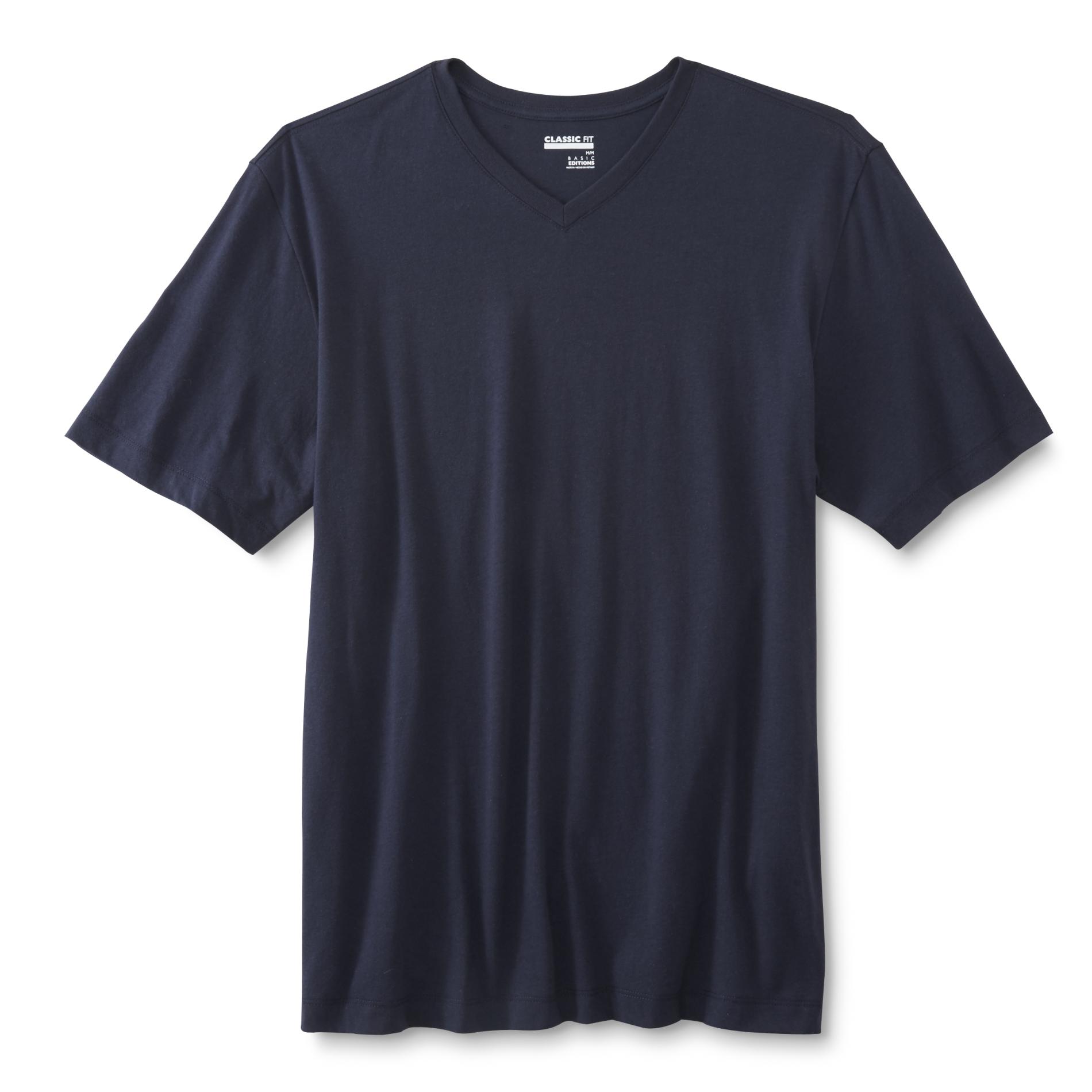 Basic Editions Men's Classic Fit VNeck TShirt