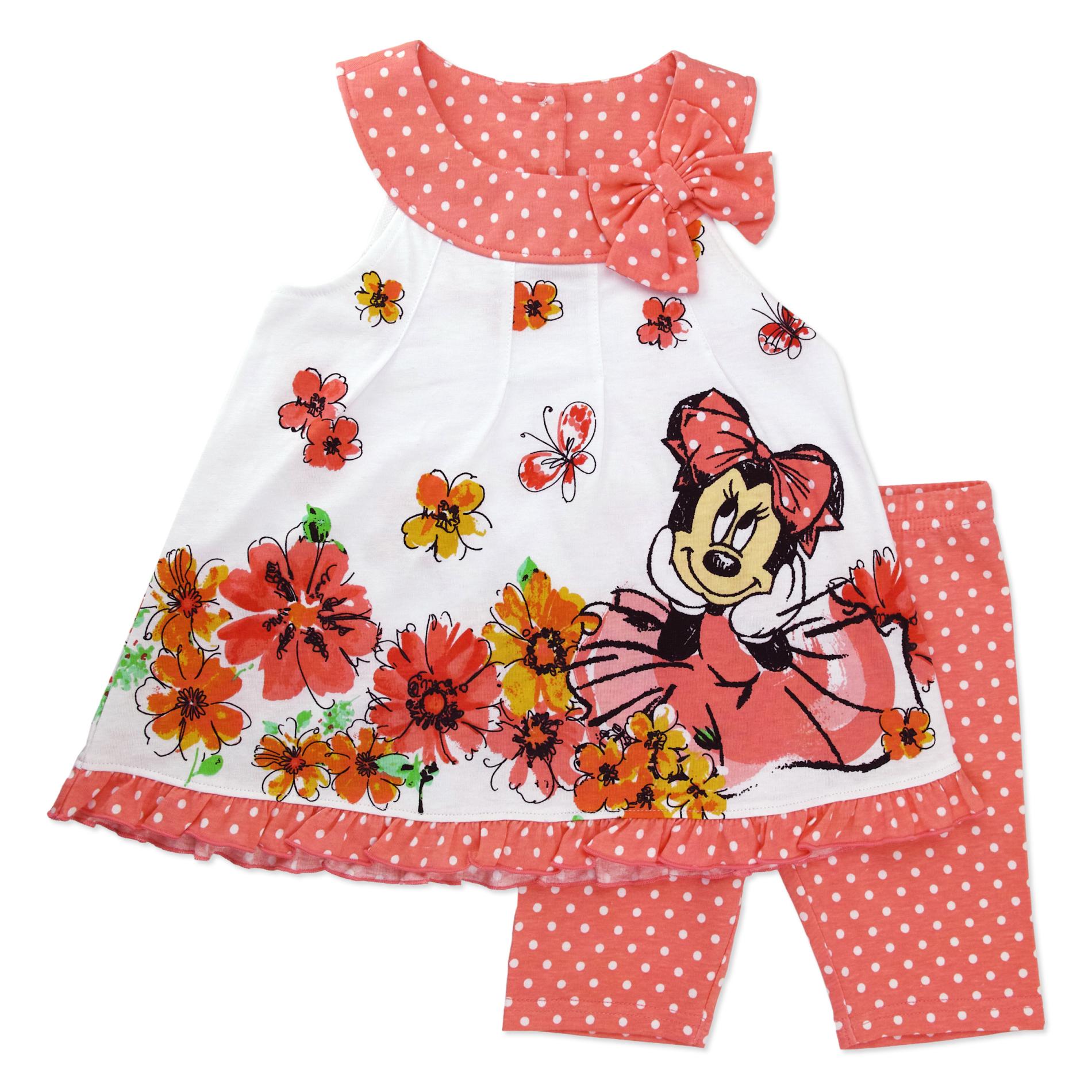 Disney Minnie Mouse Infant & Toddler Girl's Tunic & Leggings