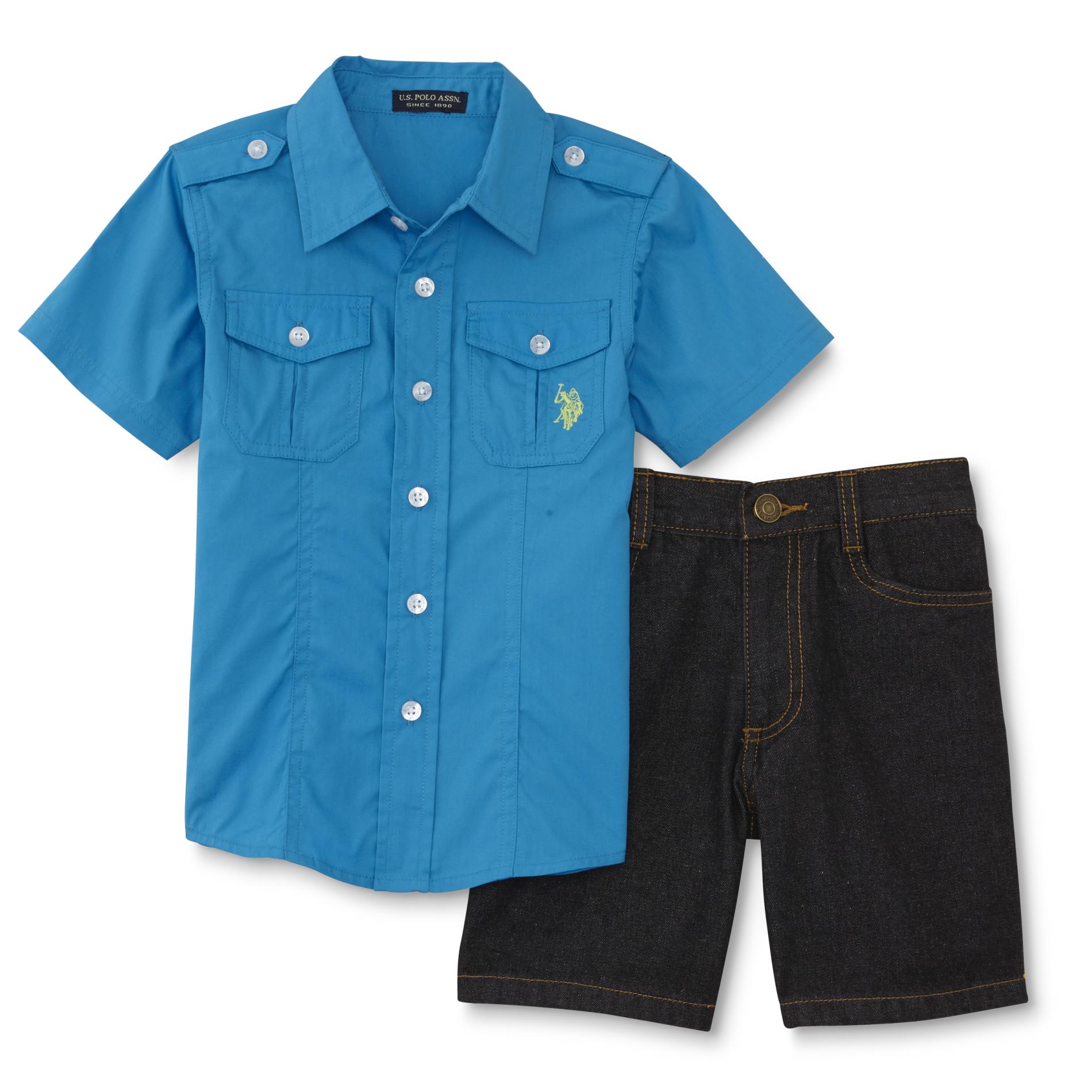 U.S. Polo Assn. Infant & Toddler Boy's Shirt & Shorts