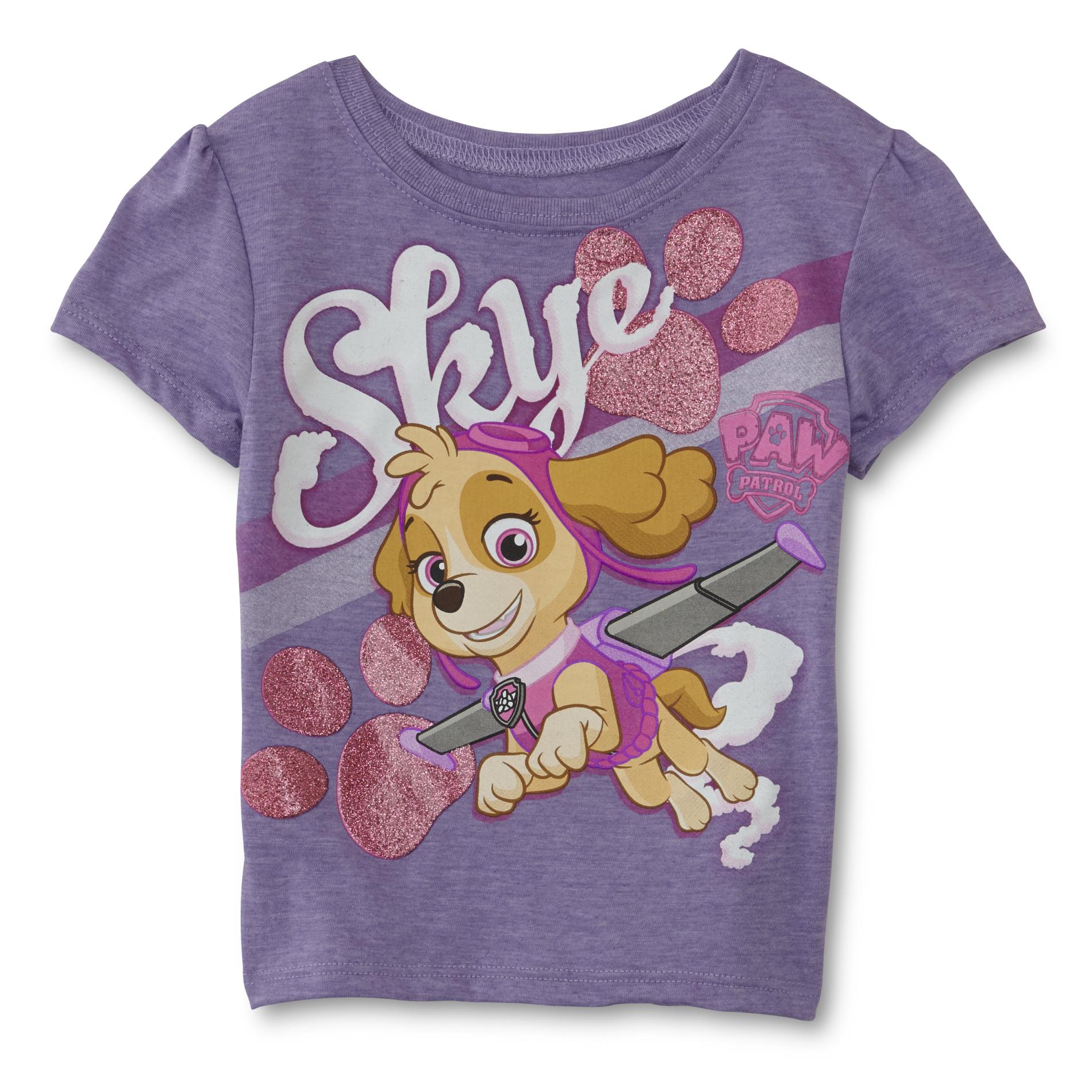 Nickelodeon PAW Patrol Toddler Girl's Glitter Graphic T-Shirt
