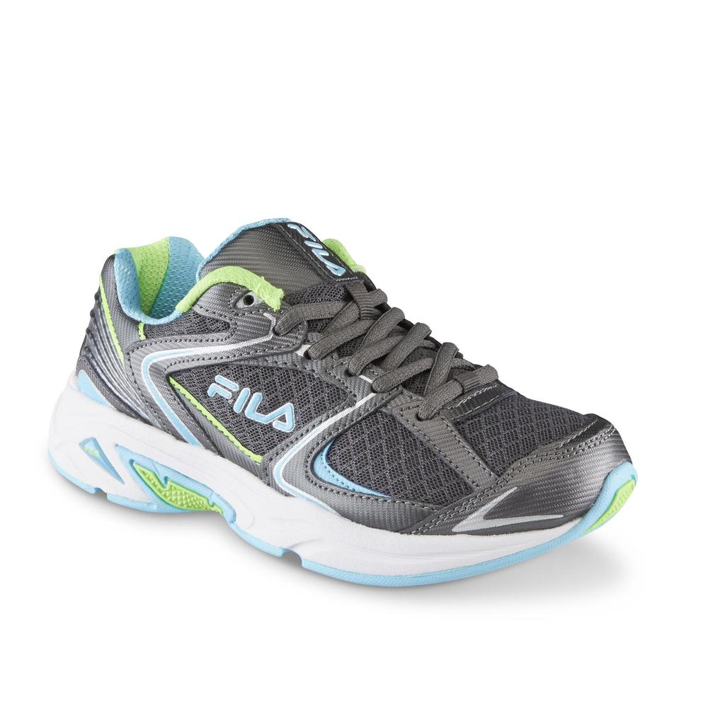 Fila Women's Thunderfire Gray/Blue/Green Running Shoe