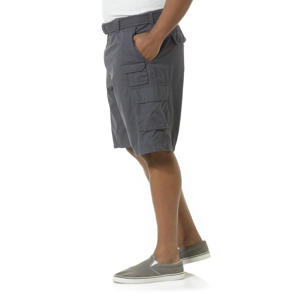 Northwest Territory Men's Big & Tall Belted Ripstop Cargo Shorts