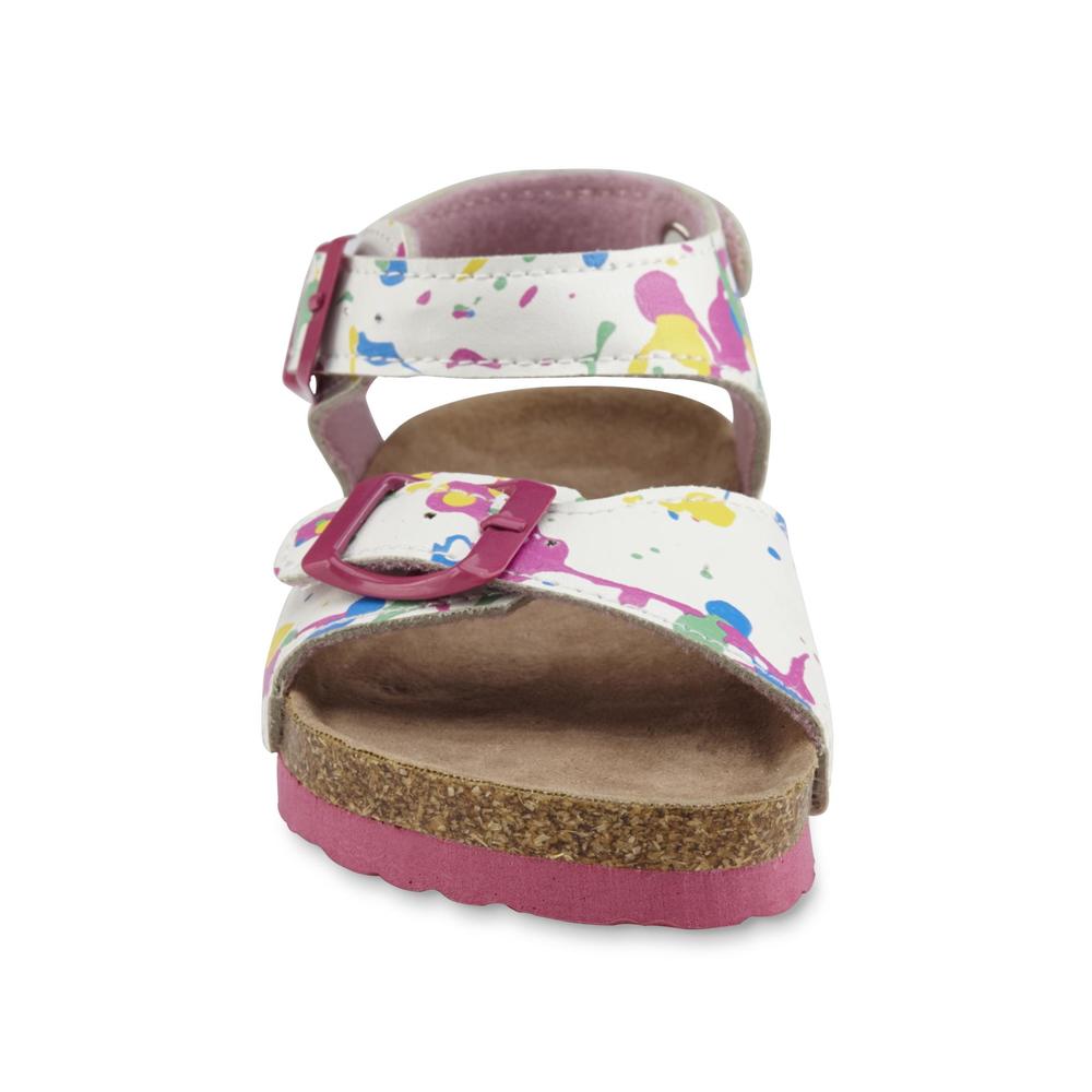 Josmo Toddler Girl's Multicolor Paint Splatter Sandal