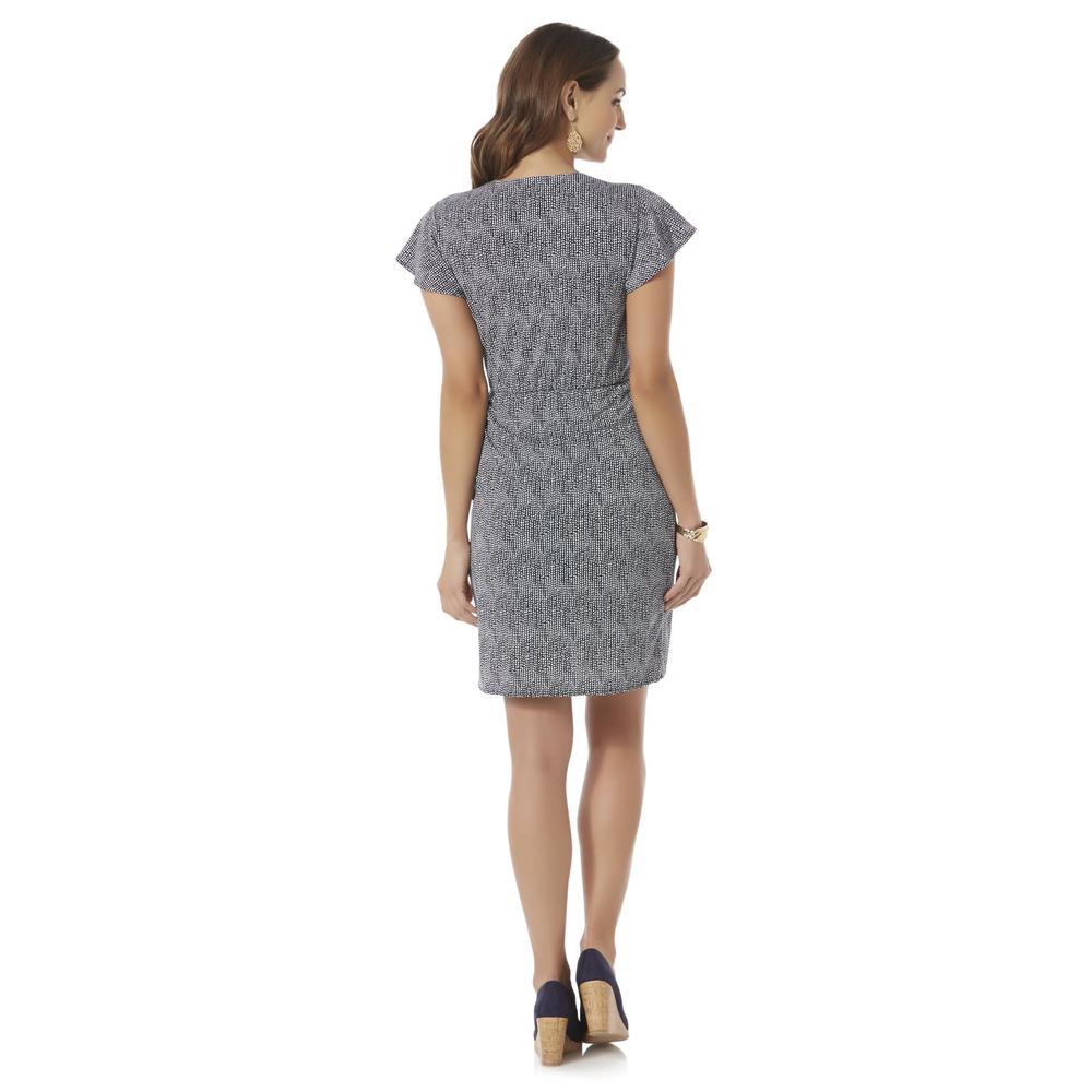 Covington Women's Wrap-Effect Dress - Geometric Print