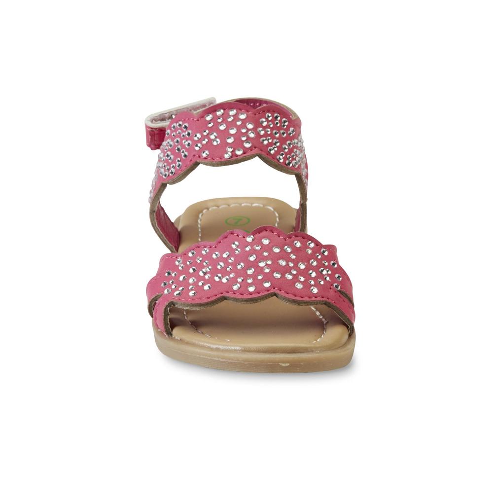 Petalia Toddler Girl's Pink Embellished Sandal