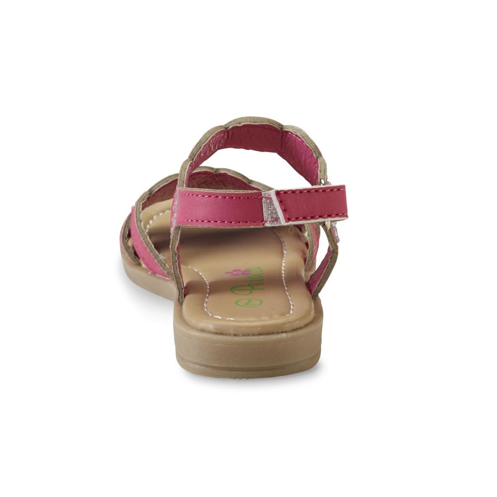 Petalia Toddler Girl's Pink Embellished Sandal