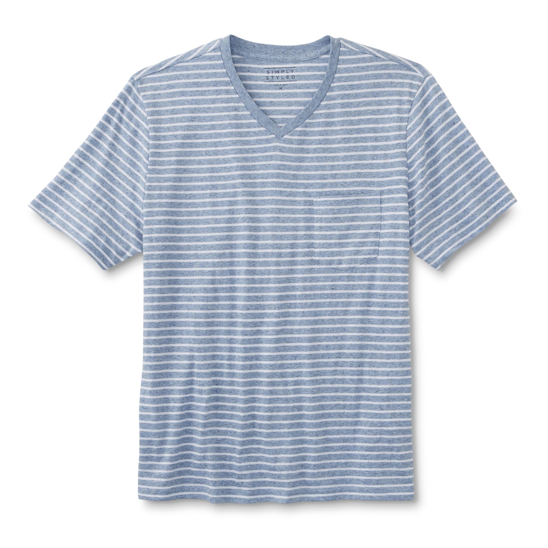 Simply Styled Men's Pocket T-Shirt - Striped