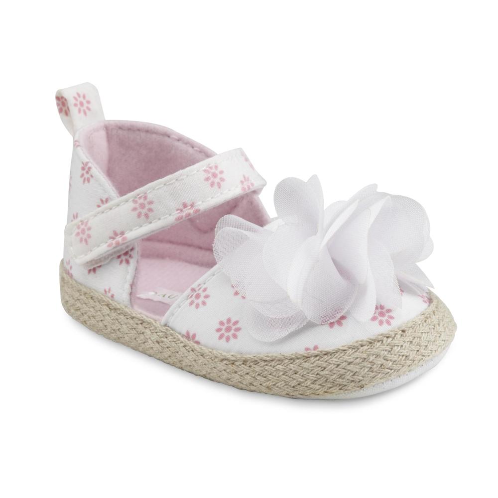Laura Ashley Baby Girl's White/Pink/Floral Mary Jane Shoe
