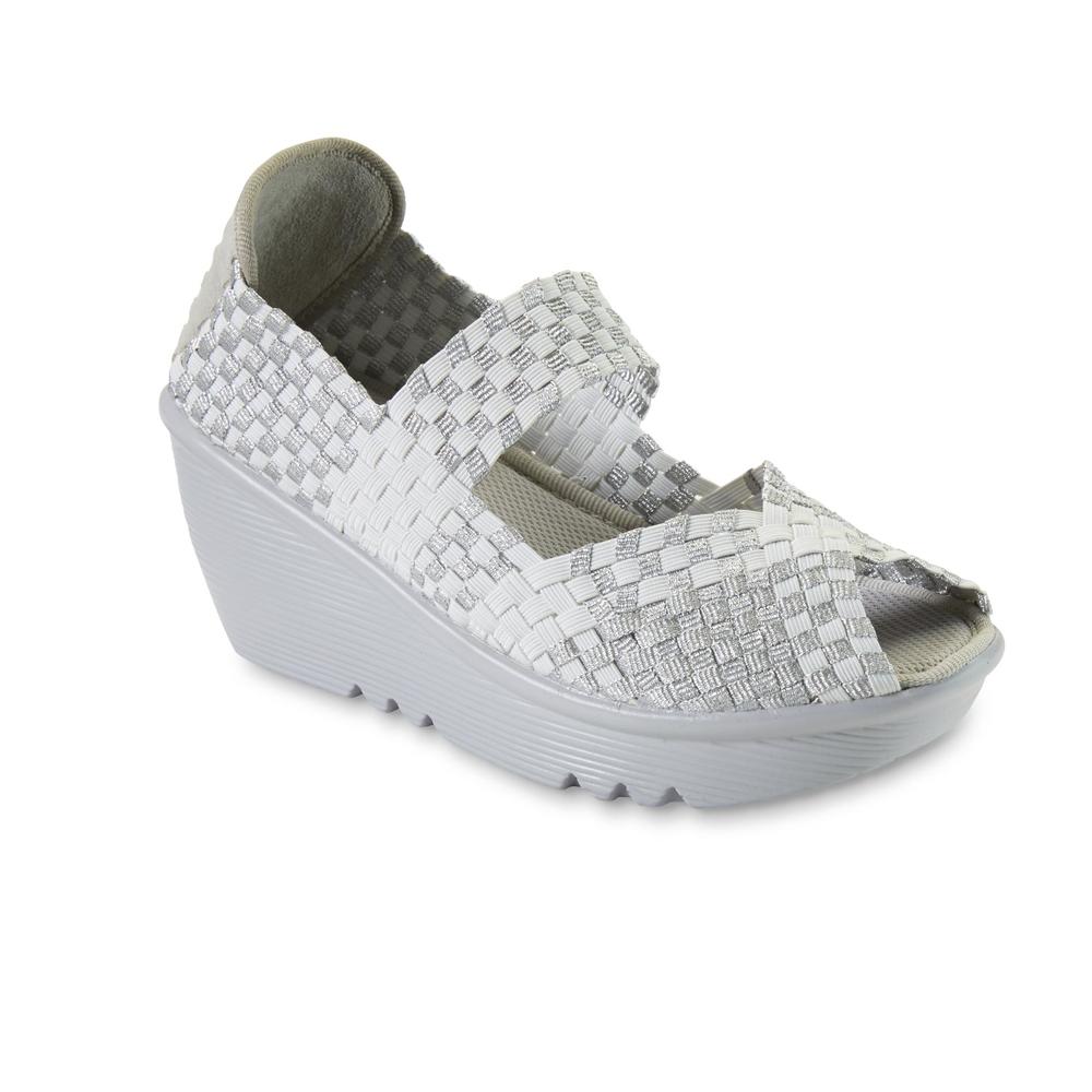 Athletech Women's Gracella White/Silver Sport Sandal