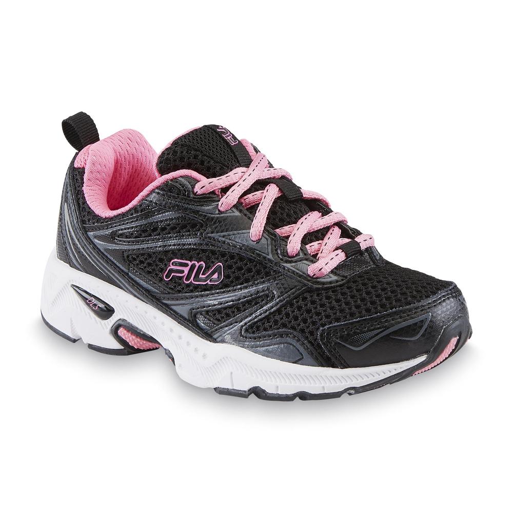 Fila Girl's Royalty Black/Pink Running Shoe