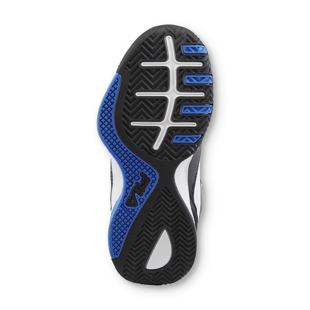 Fila Boy's Import White/Blue High-Top Athletic Shoe