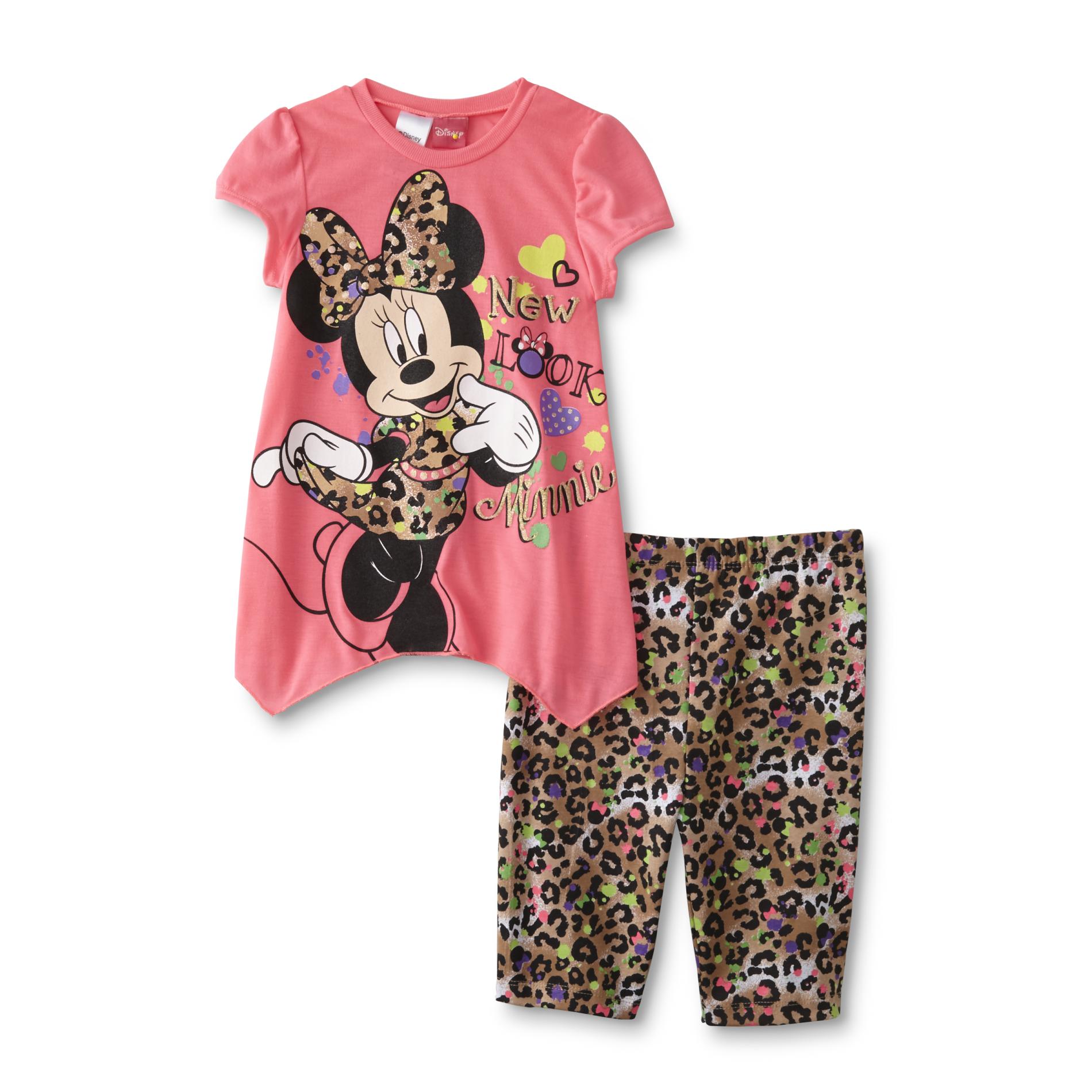 Disney Minnie Mouse Girl's Graphic Tunic & Leggings - New Look