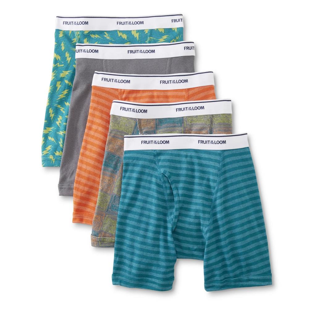 Fruit of the Loom Boy's 5-Pairs Boxer Briefs