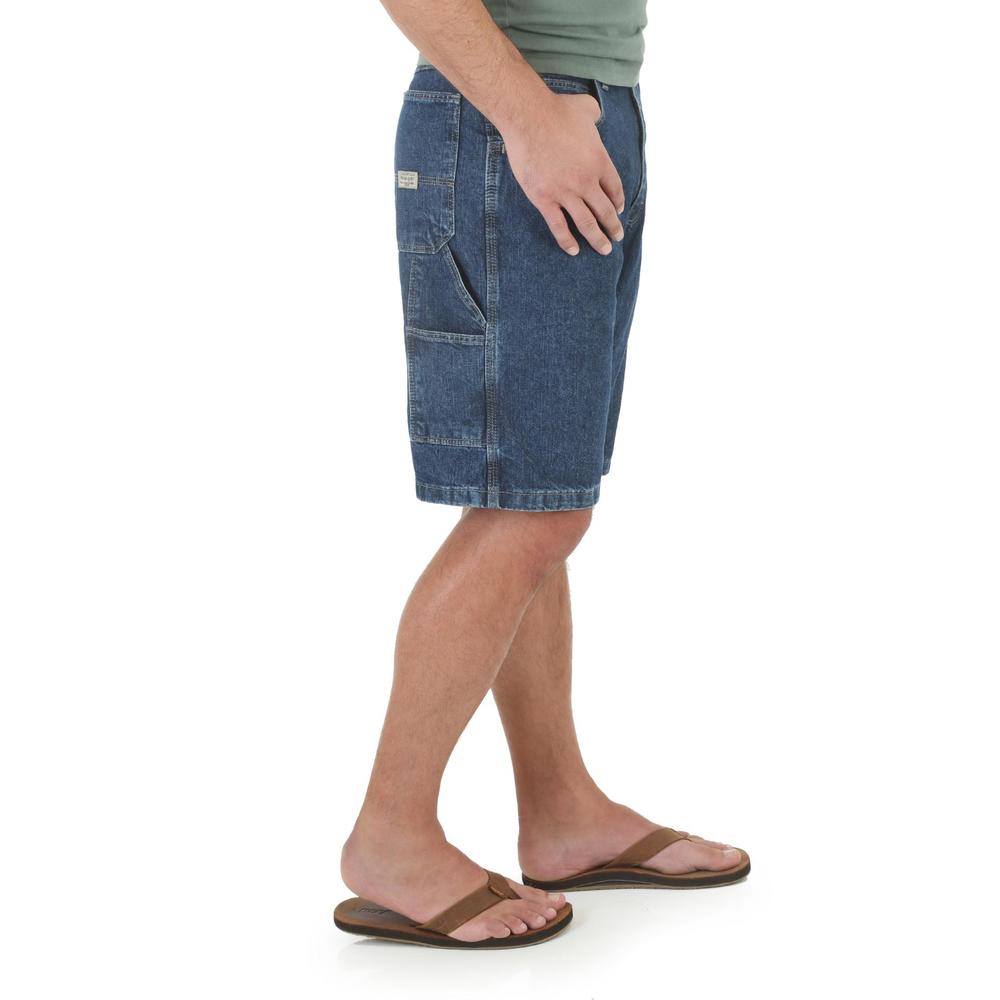 Wrangler Men's Big & Tall Denim Carpenter Shorts - Medium Wash