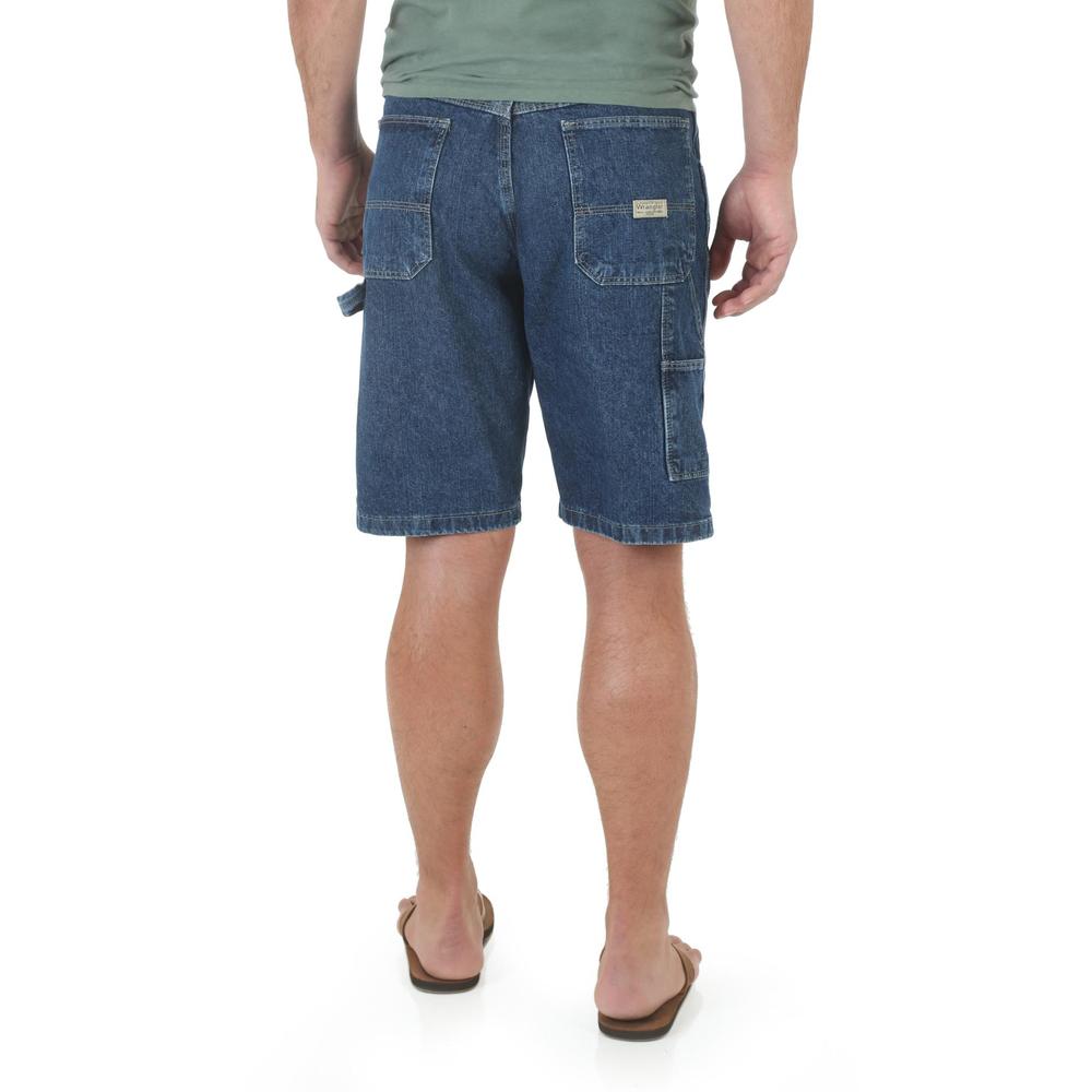Wrangler Men's Big & Tall Denim Carpenter Shorts - Medium Wash