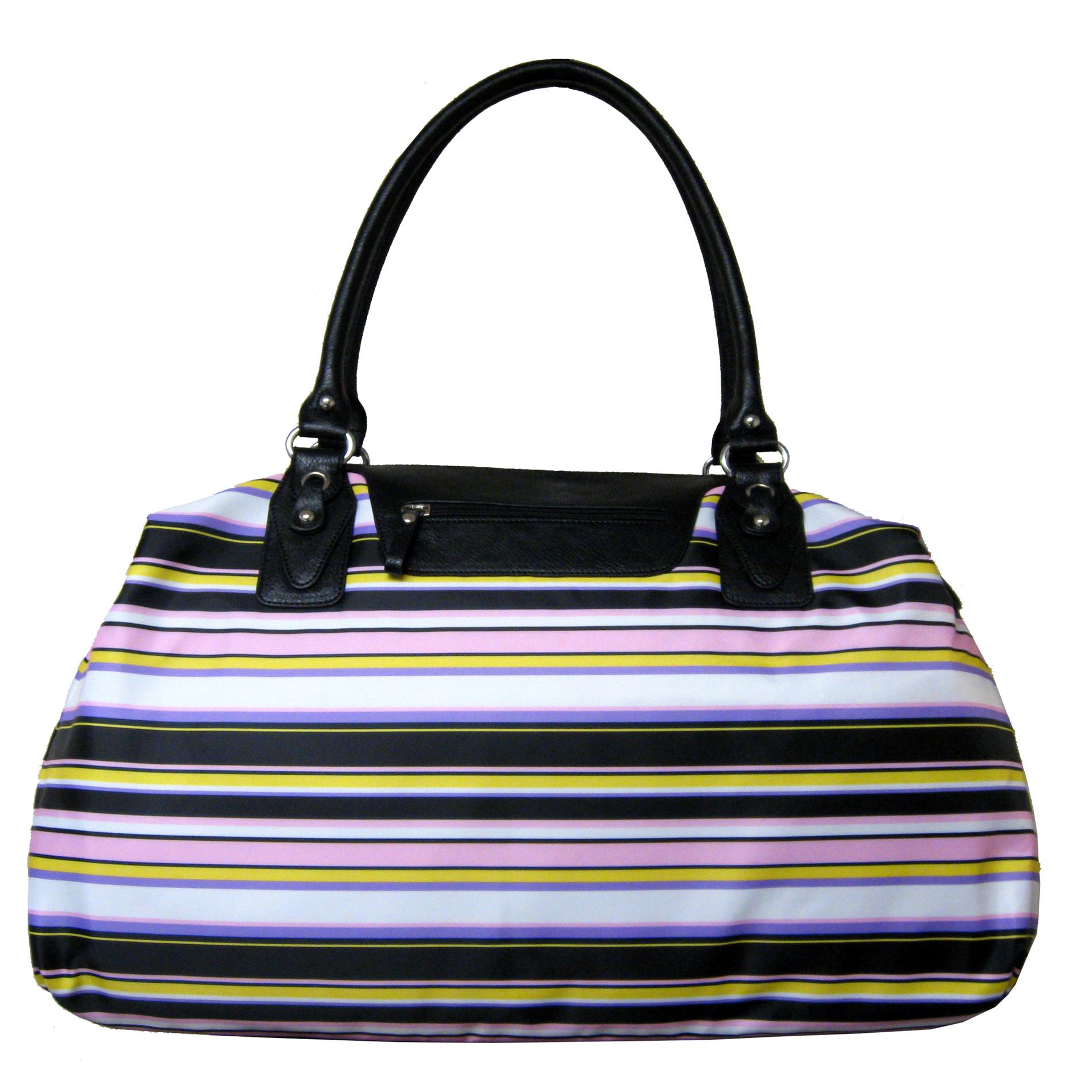Laura Scott Women's Fashion Duffel Bag - Striped