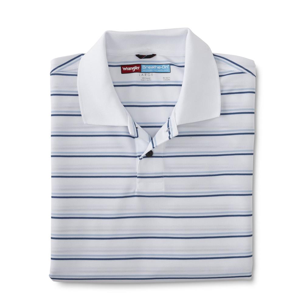 Wrangler Men's Big & Tall Performance Polo Shirt - Striped