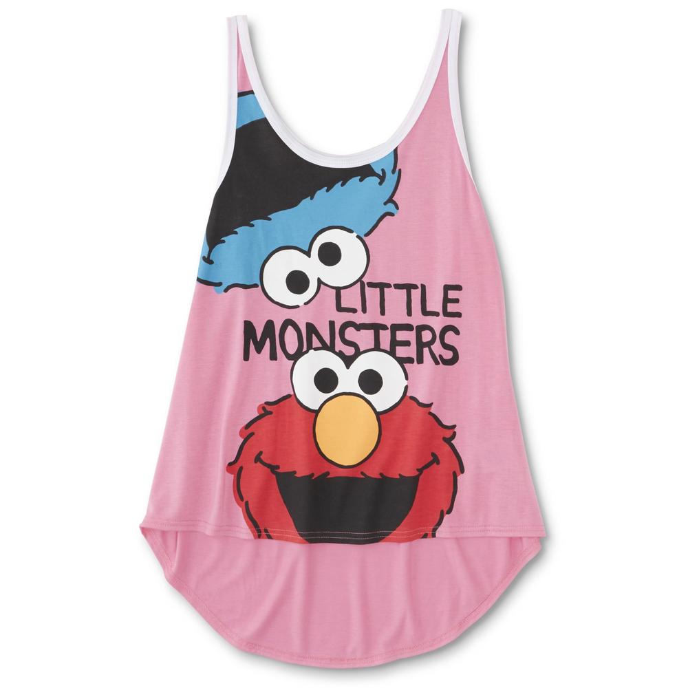 Sesame Street Cookie Monster & Elmo Women's Pajama Tank Top & Shorts