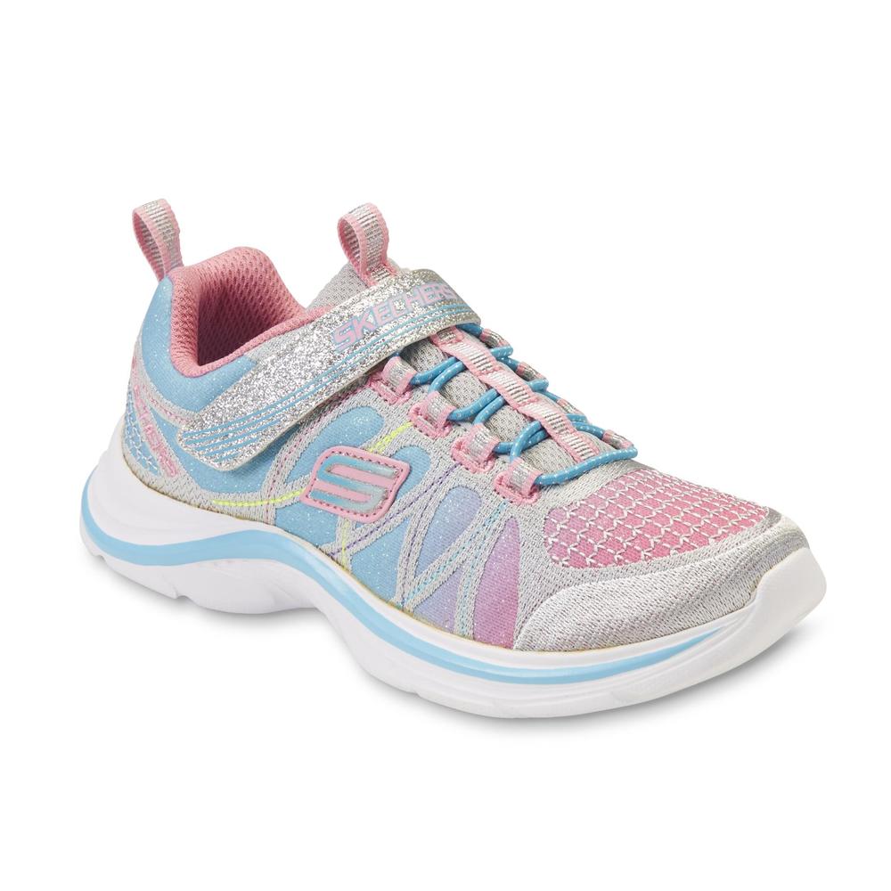 Skechers Girl's Swift Kicks - Color Spark Multicolor/Glitter Athletic Shoe
