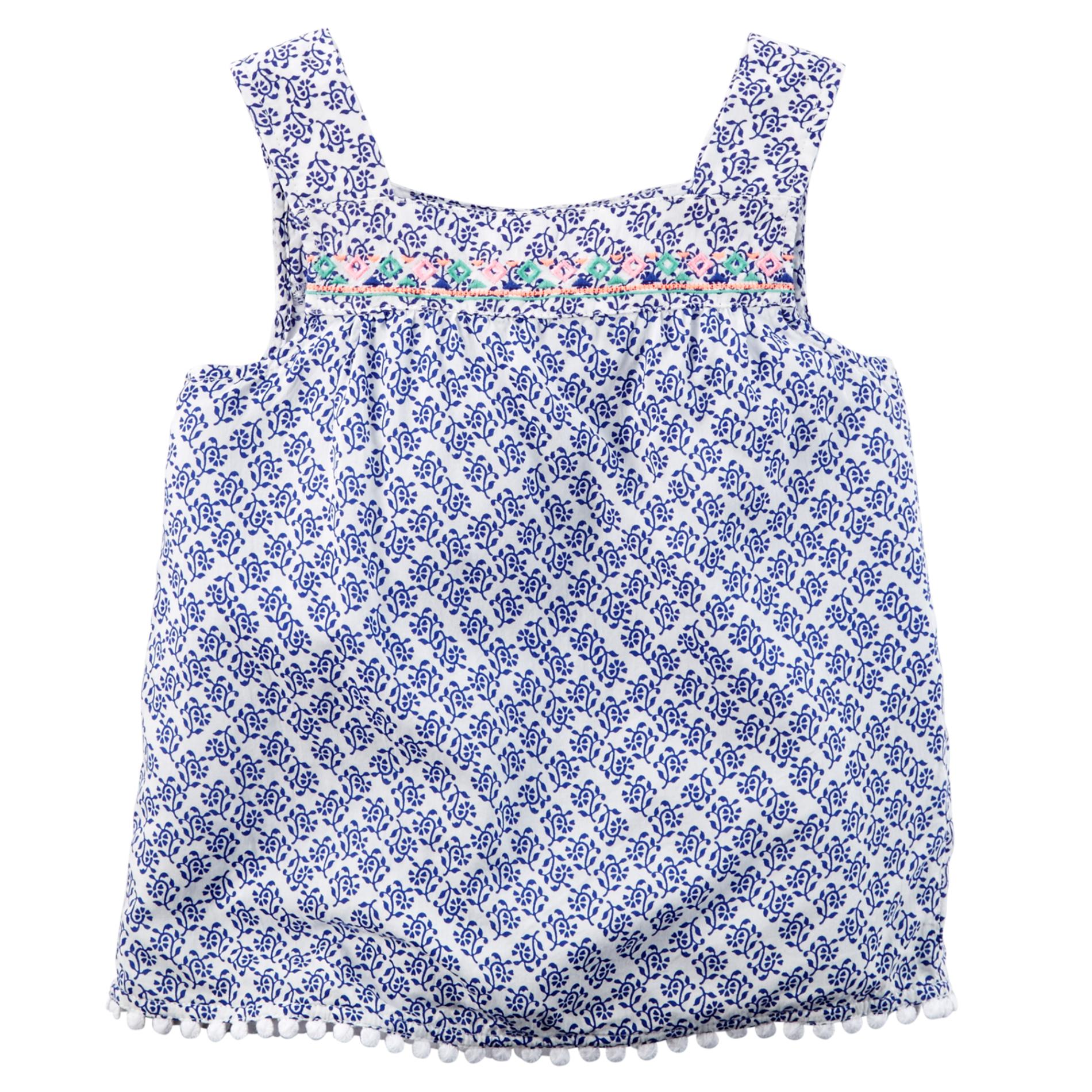 Carter's Toddler Girl's Embroidered Tank Top - Floral