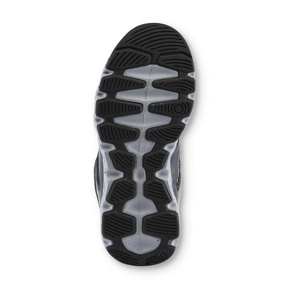 Fila Boy's Ablaze Black/Gray High-Top Basketball Shoe