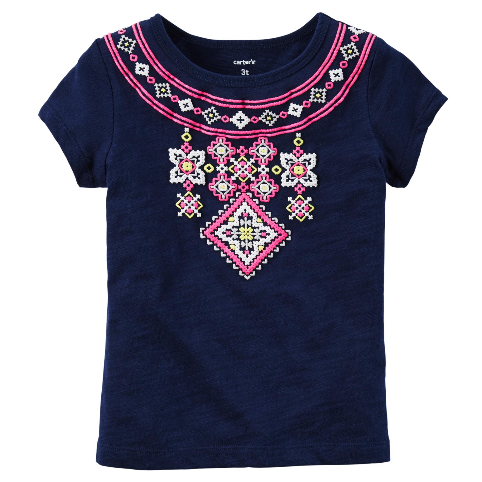 Carter's Toddler Girl's Embellished T-Shirt - Tribal
