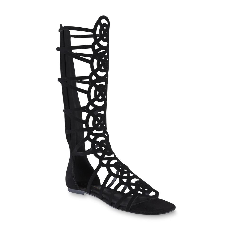 Capodarte Women's Alessandra Black Gladiator Sandal