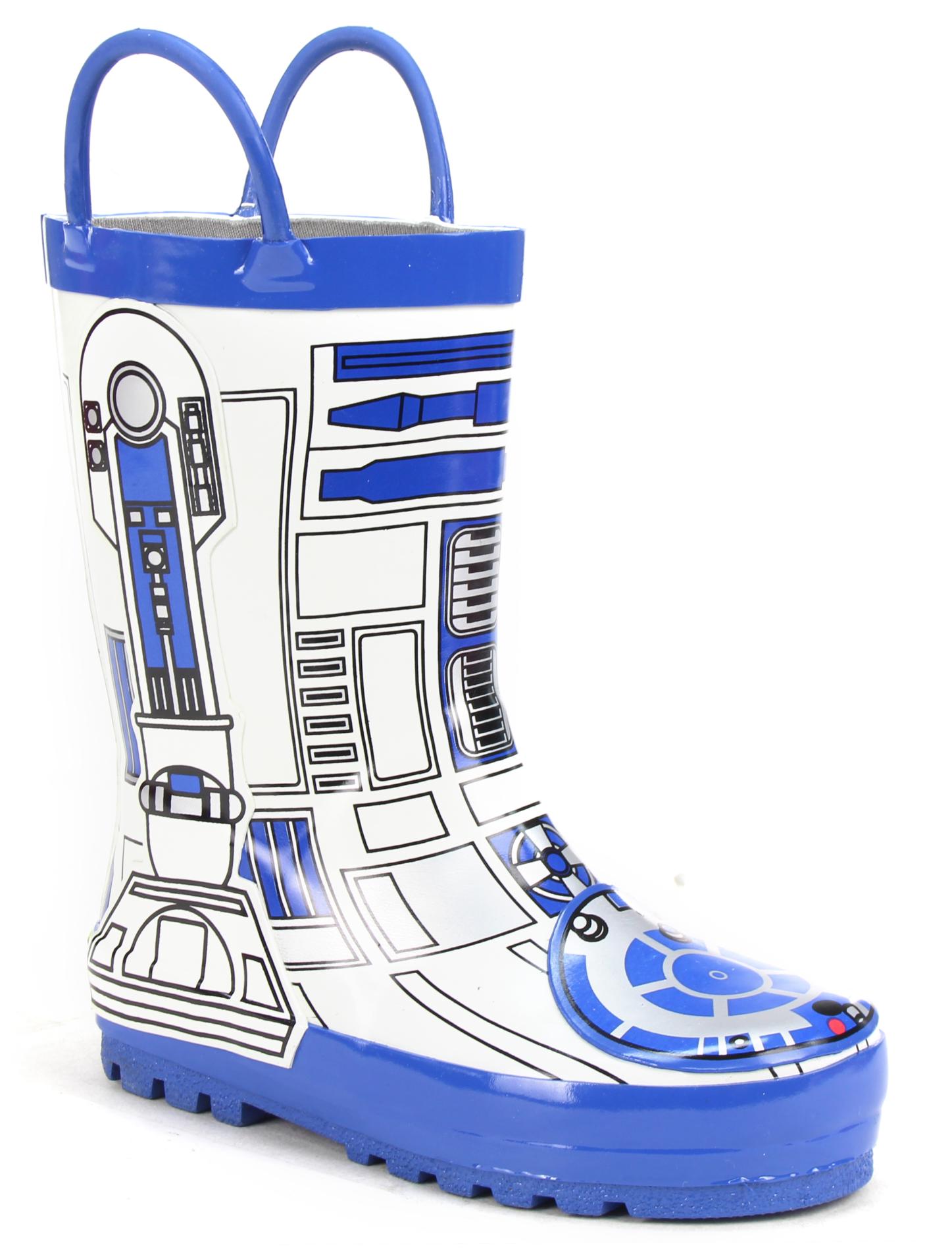 Star Wars Toddler Boy's White/Blue Rain Boot - R2-D2