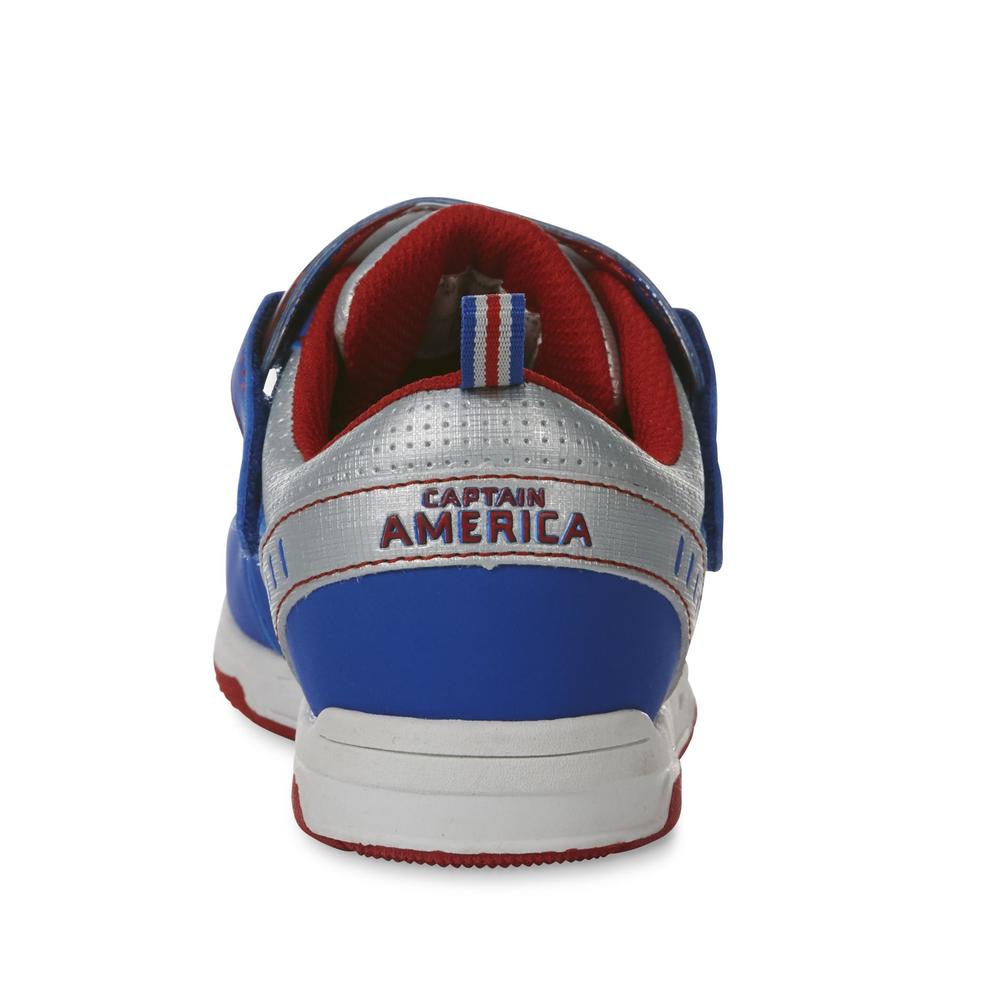 Marvel Captain America Boy's Blue/Red/Silver Sneaker