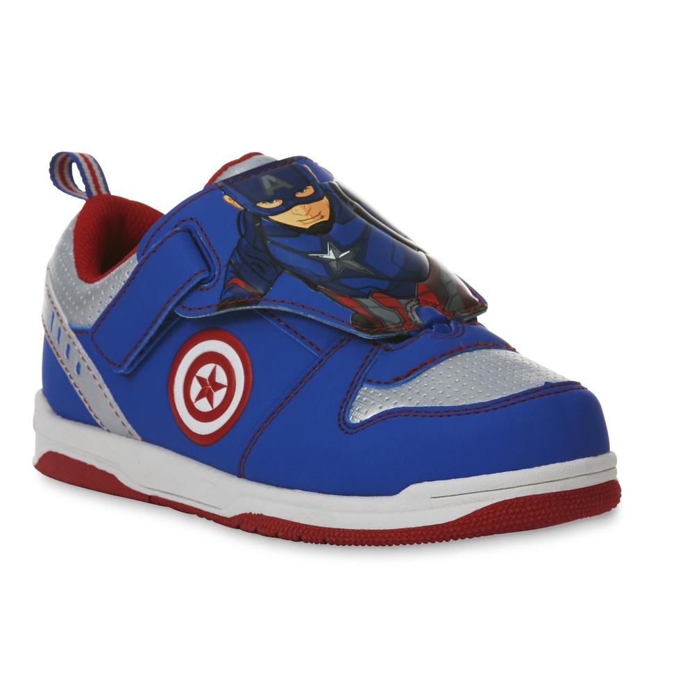 Marvel Captain America Boy's Blue/Red/Silver Sneaker