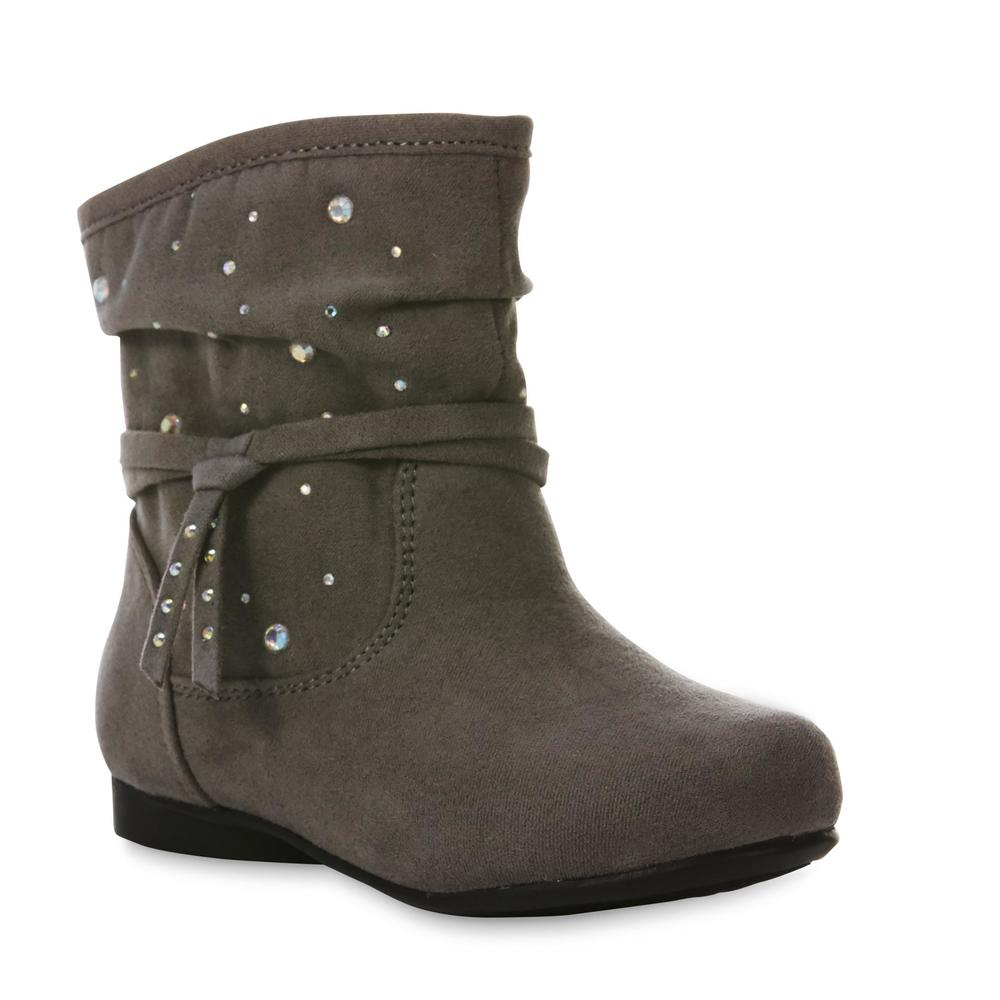 Piper Toddler Girl's Audrey Gray/Embellished Bootie