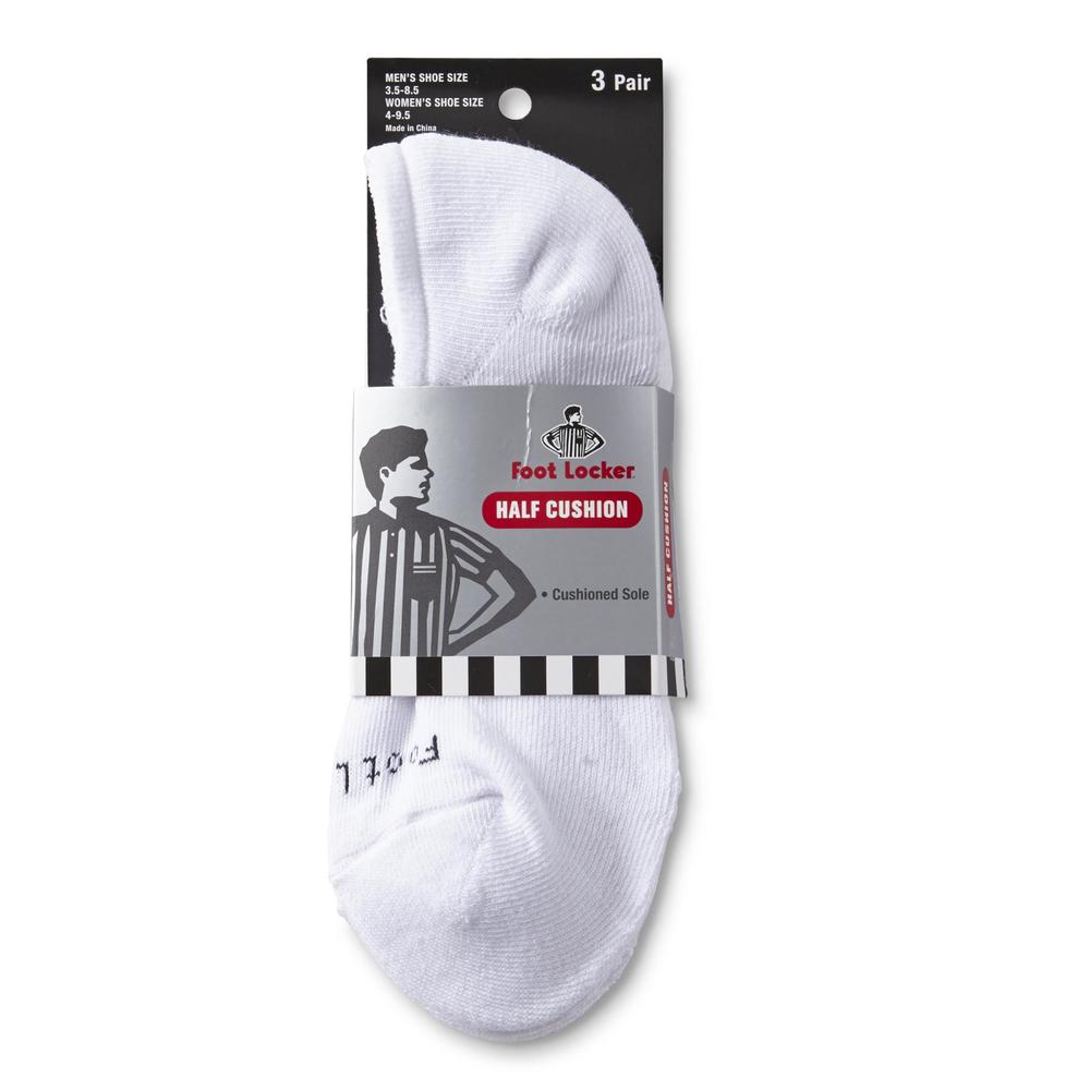 Adults' 3-Pairs No-Show Athletic Socks