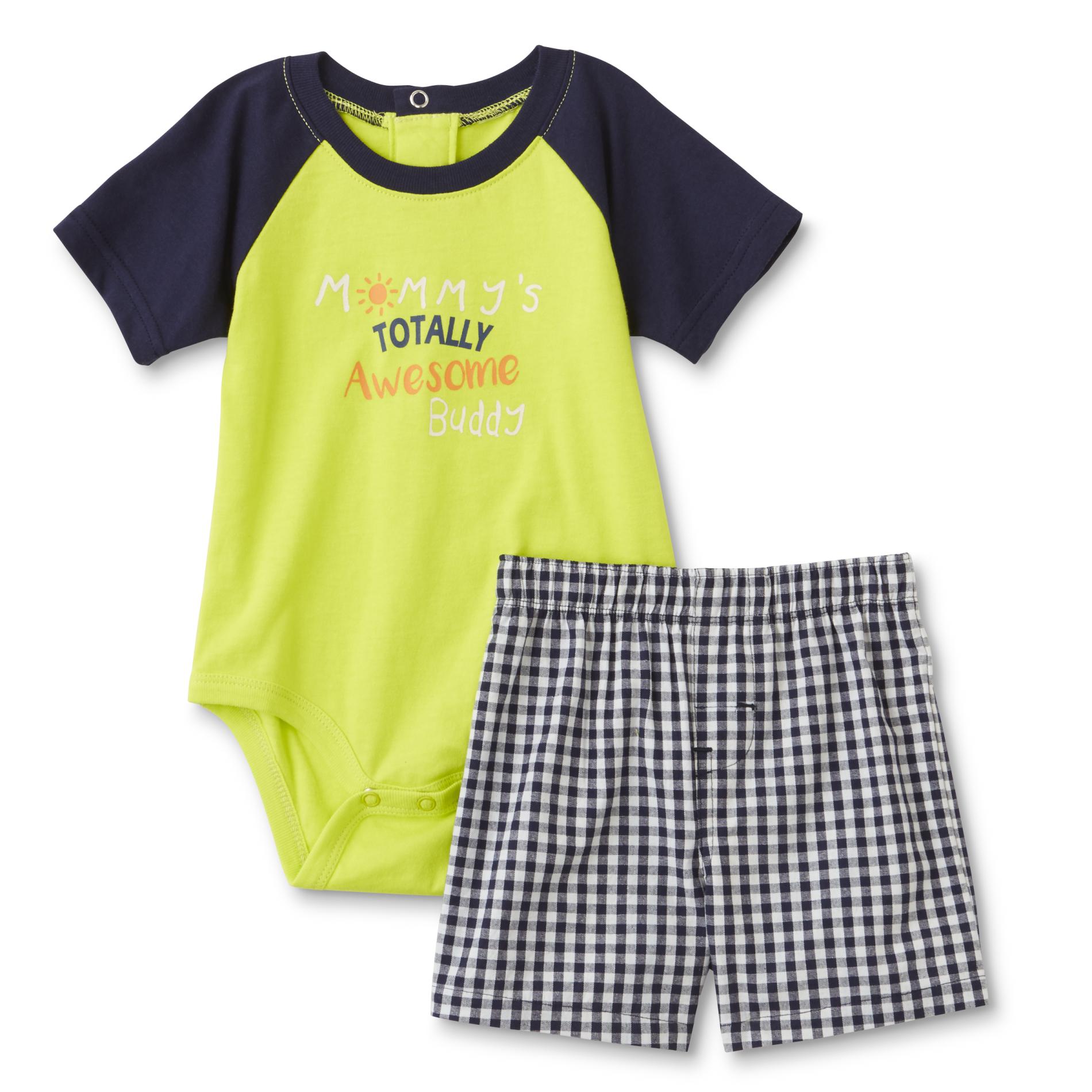 Little Wonders Infant Boys' Bodysuit & Shorts - Mommy's Totally Awesome Buddy