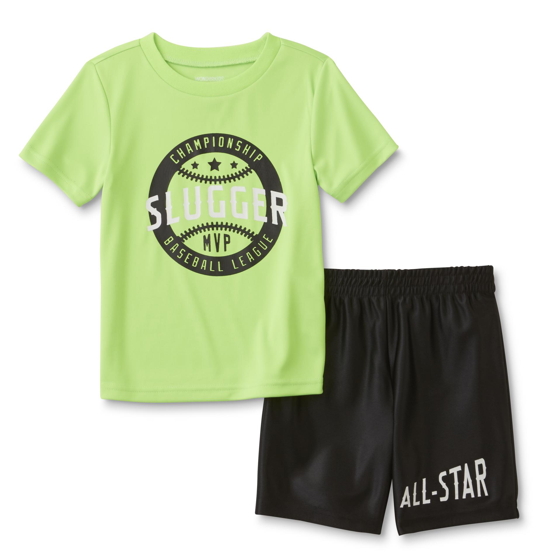 Toughskins Infant & Toddler Boys' Athletic T-Shirt & Shorts - Slugger