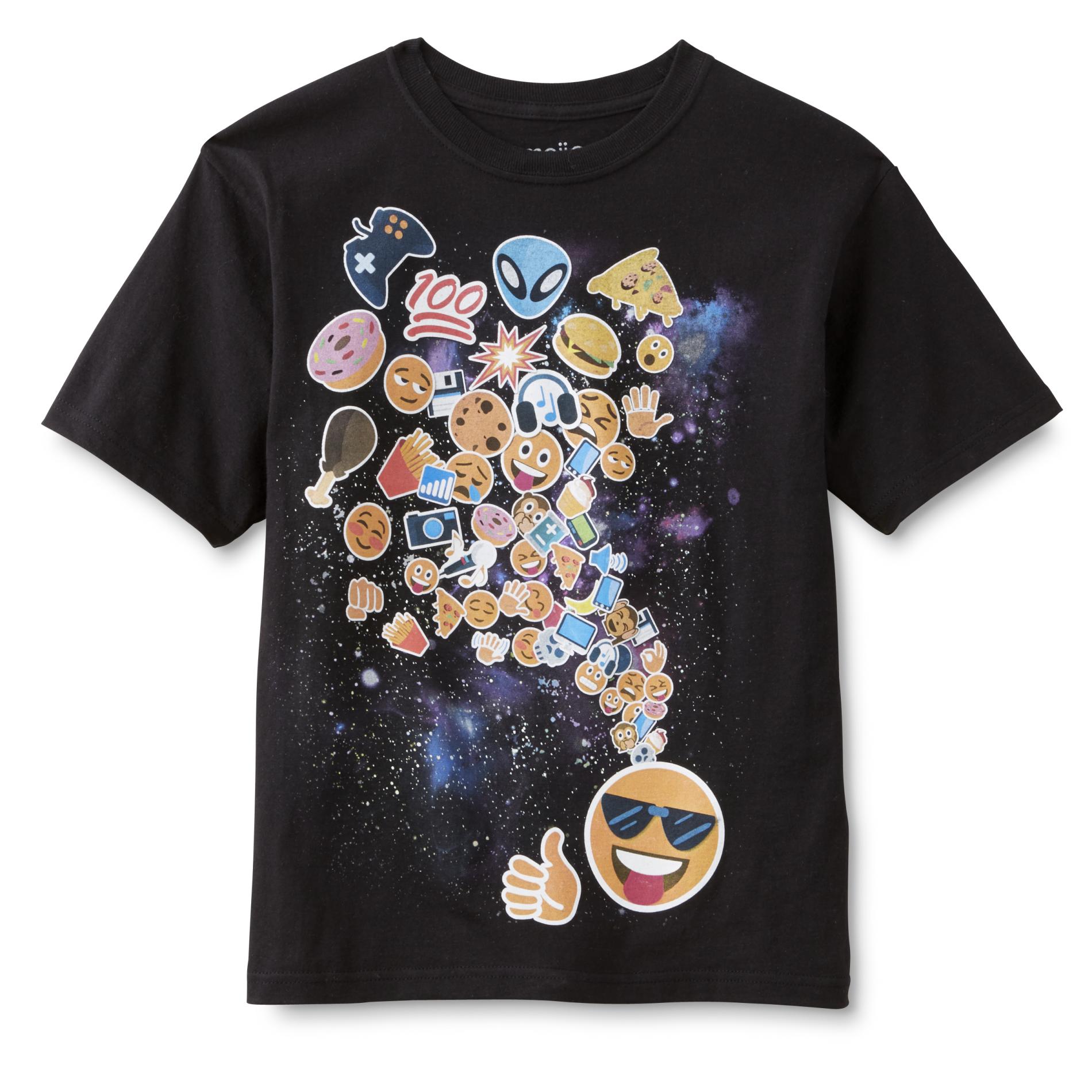 Emoji One Boy's Graphic T-Shirt - Outer Space
