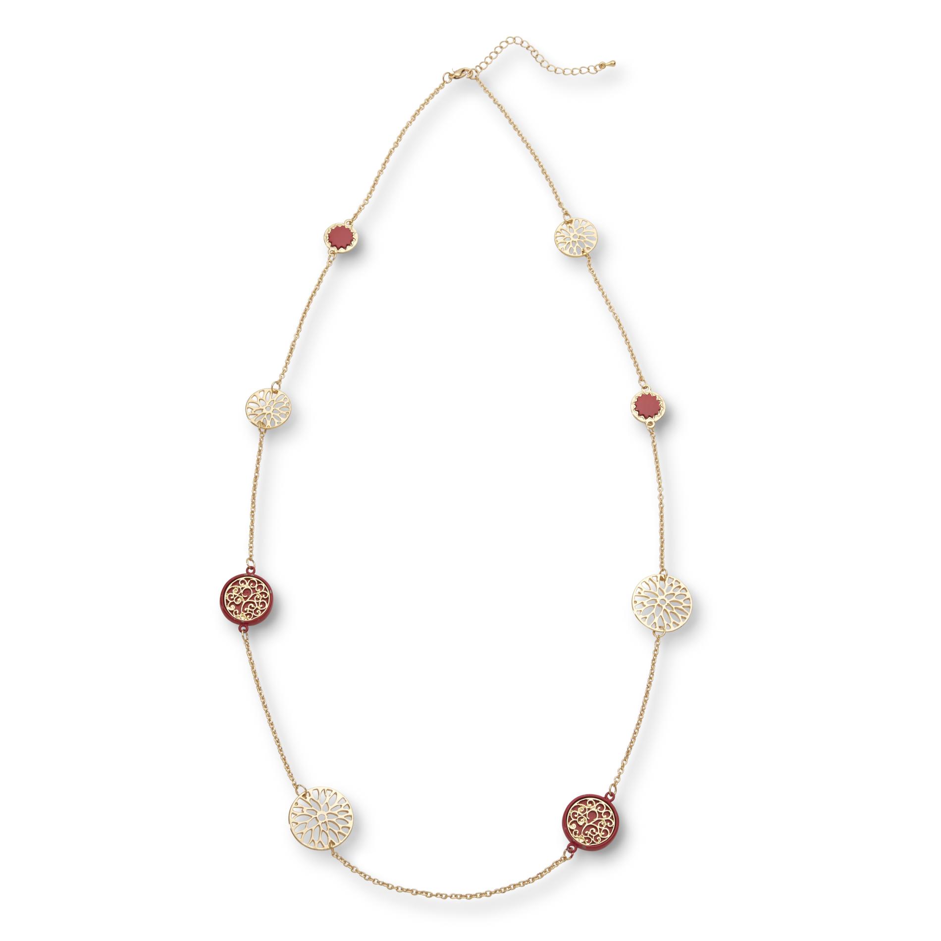 Jaclyn Smith Women's Goldtone Long Necklace