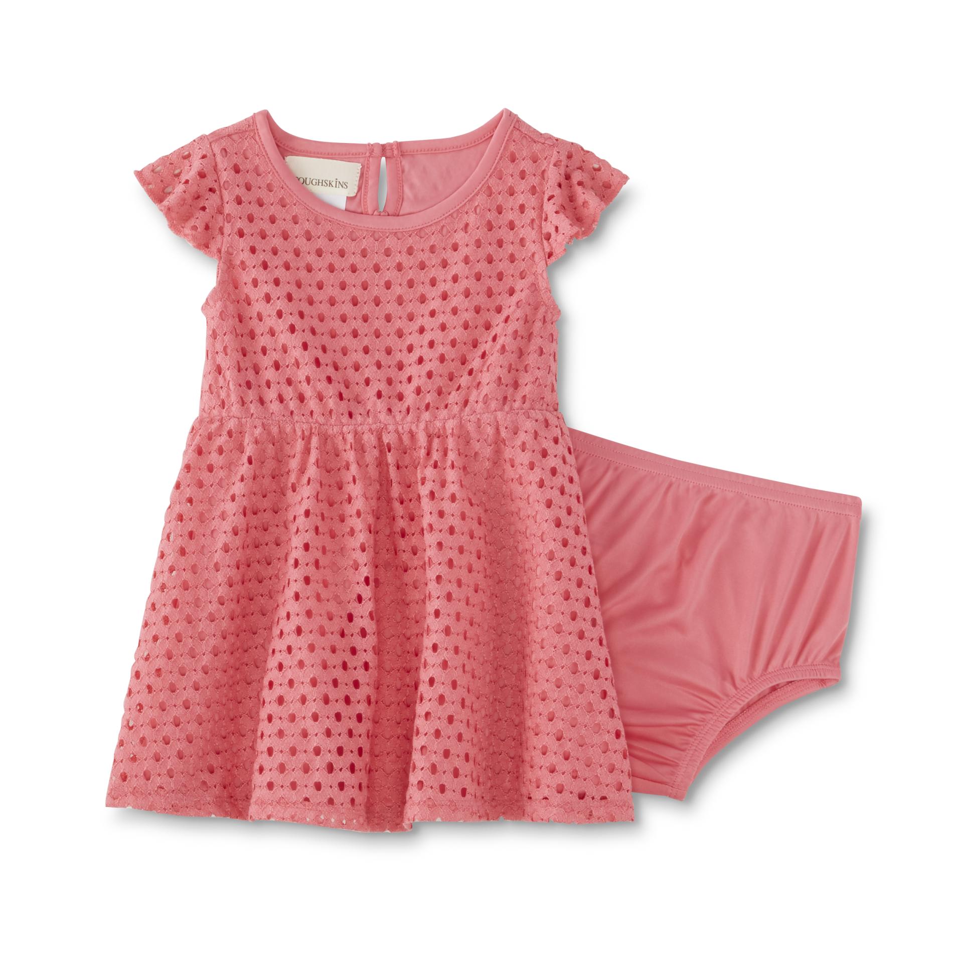 Toughskins Infant Girls' Lace Dress & Diaper Cover
