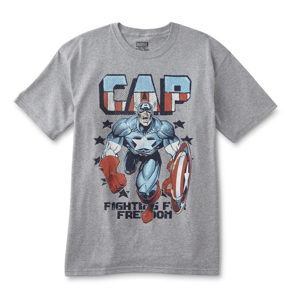 Disney Marvel Men's Graphic T-Shirt - Captain America