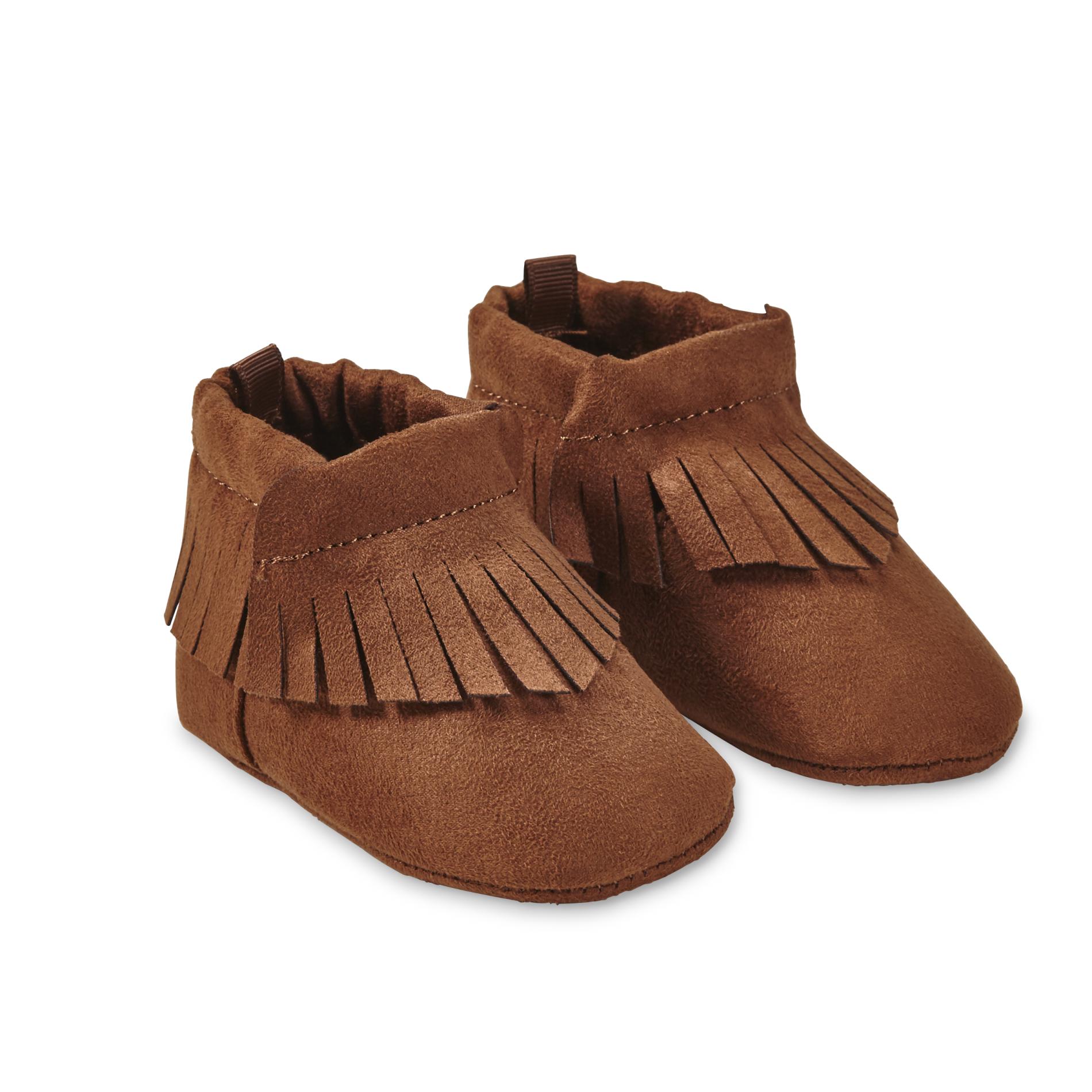 Little Wonders Baby Girls' Brown Moccasin Boots