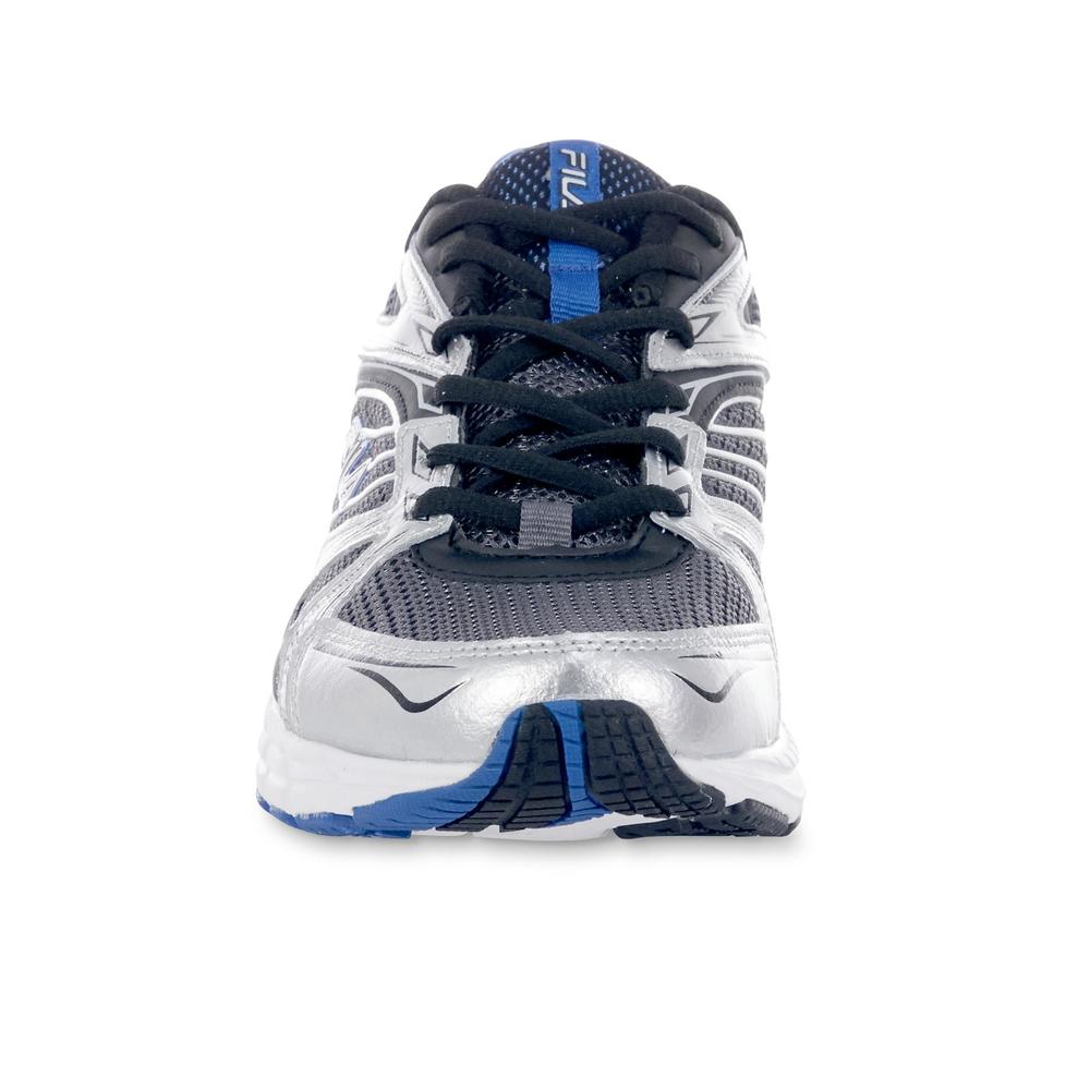 Fila Men's Reckoning 7 Gray/Silver/Blue Running Shoe