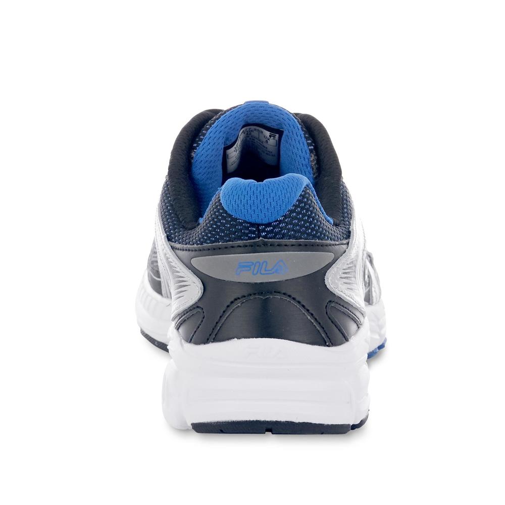 Fila Men's Reckoning 7 Gray/Silver/Blue Running Shoe