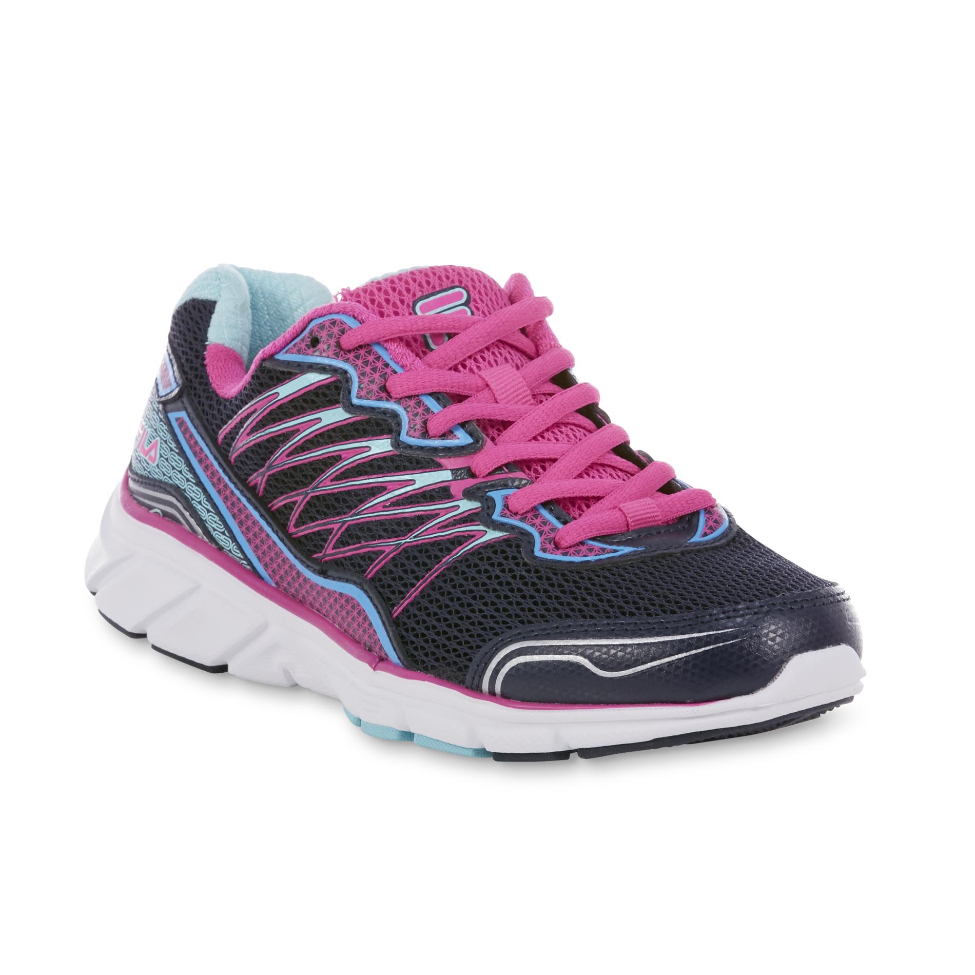 Fila Women's Countdown 2 Navy/Pink/Aruba Blue Running Shoe