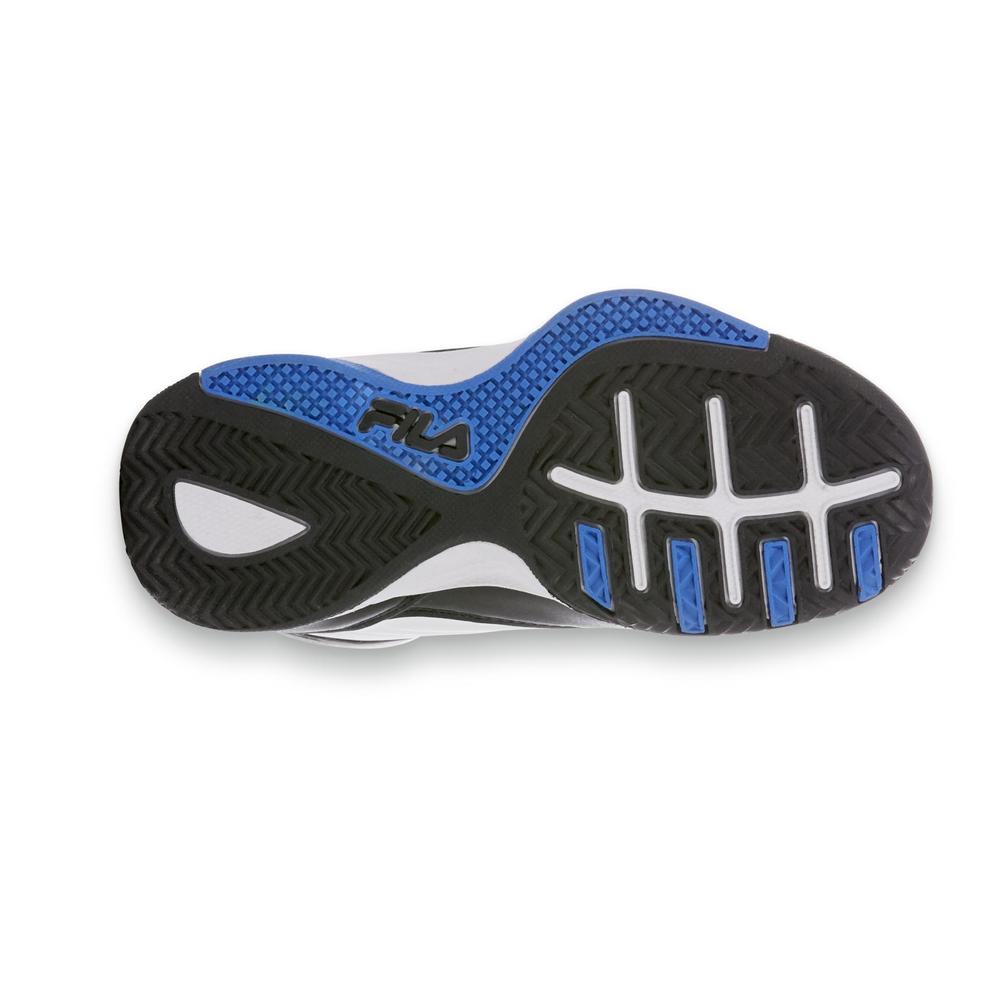 Fila Boy's Import White/Blue High-Top Athletic Shoe