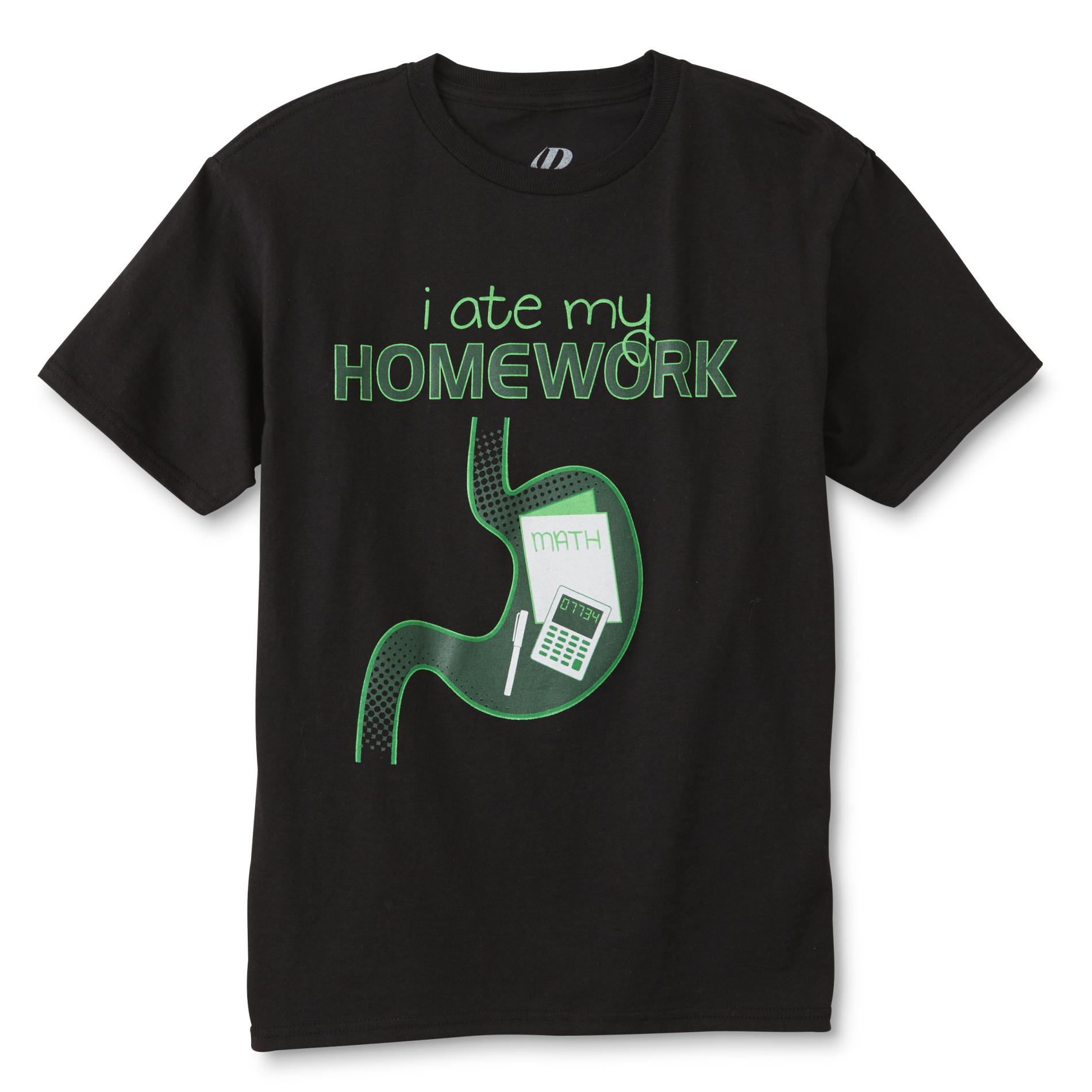 Boy's Graphic T-Shirt - Homework