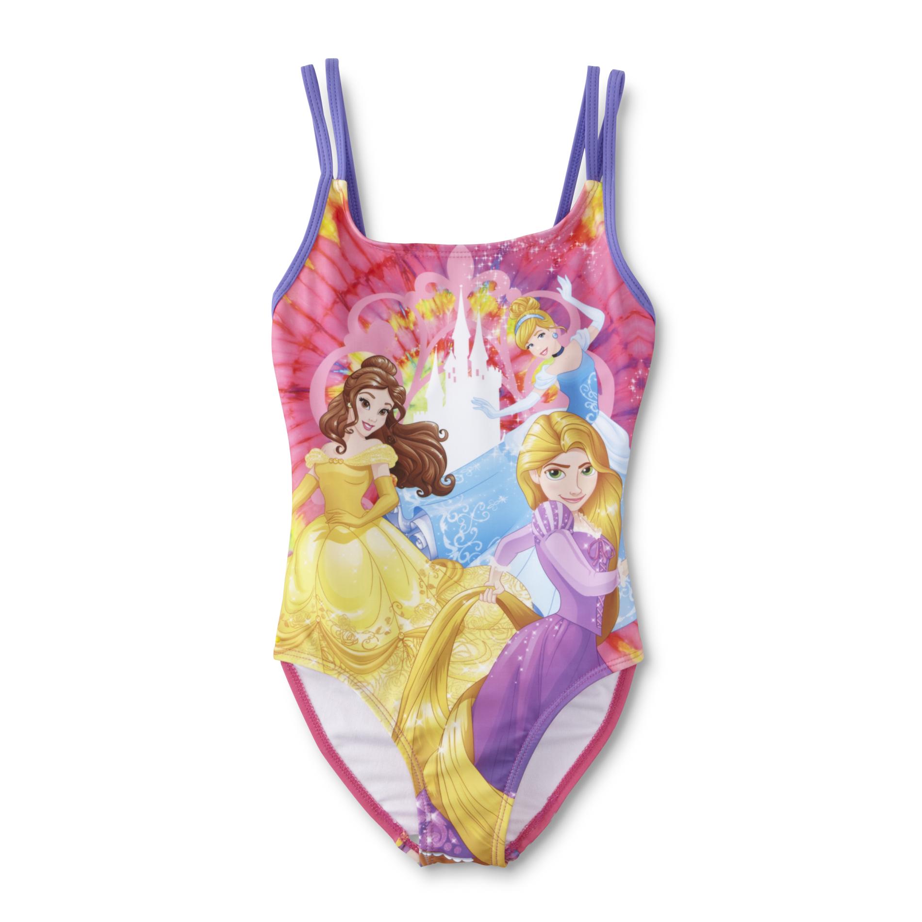 Disney Princess Girl's OnePiece Swimsuit TieDye Kmart