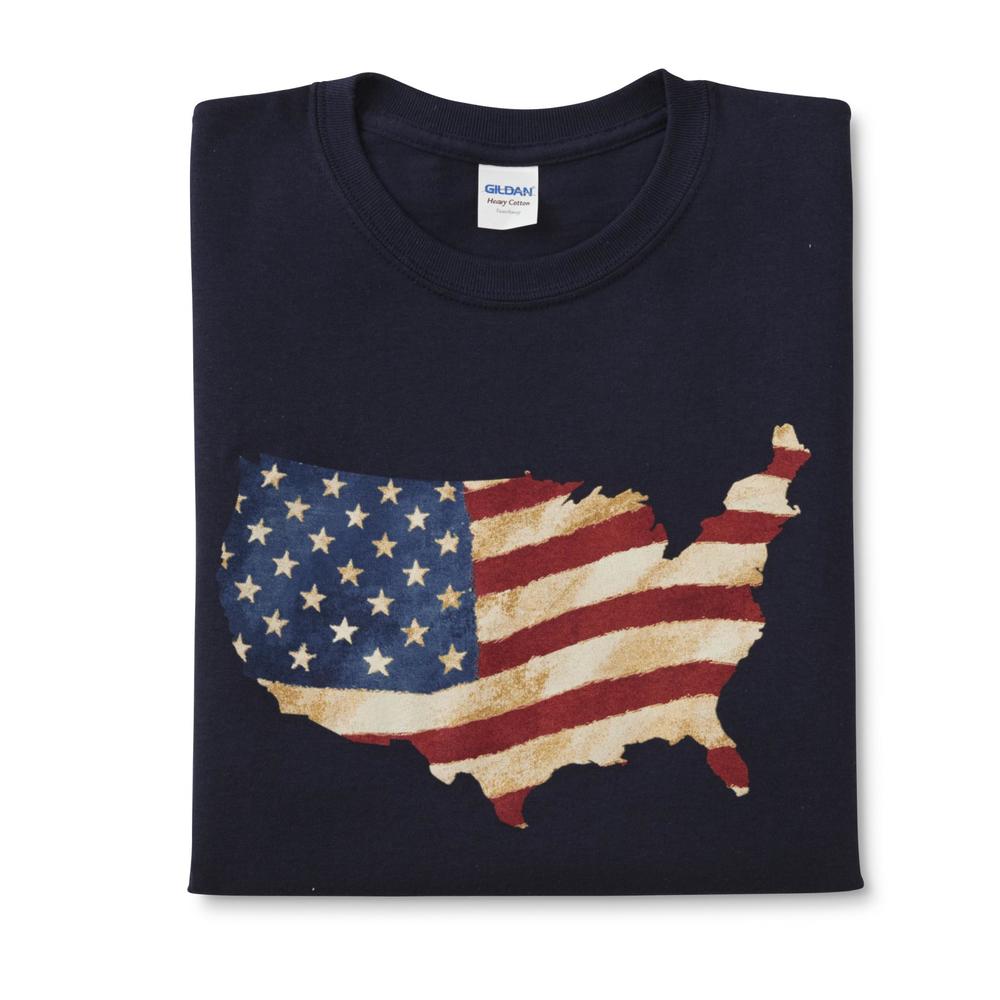 Men's Graphic T-Shirt - America SiIhouette
