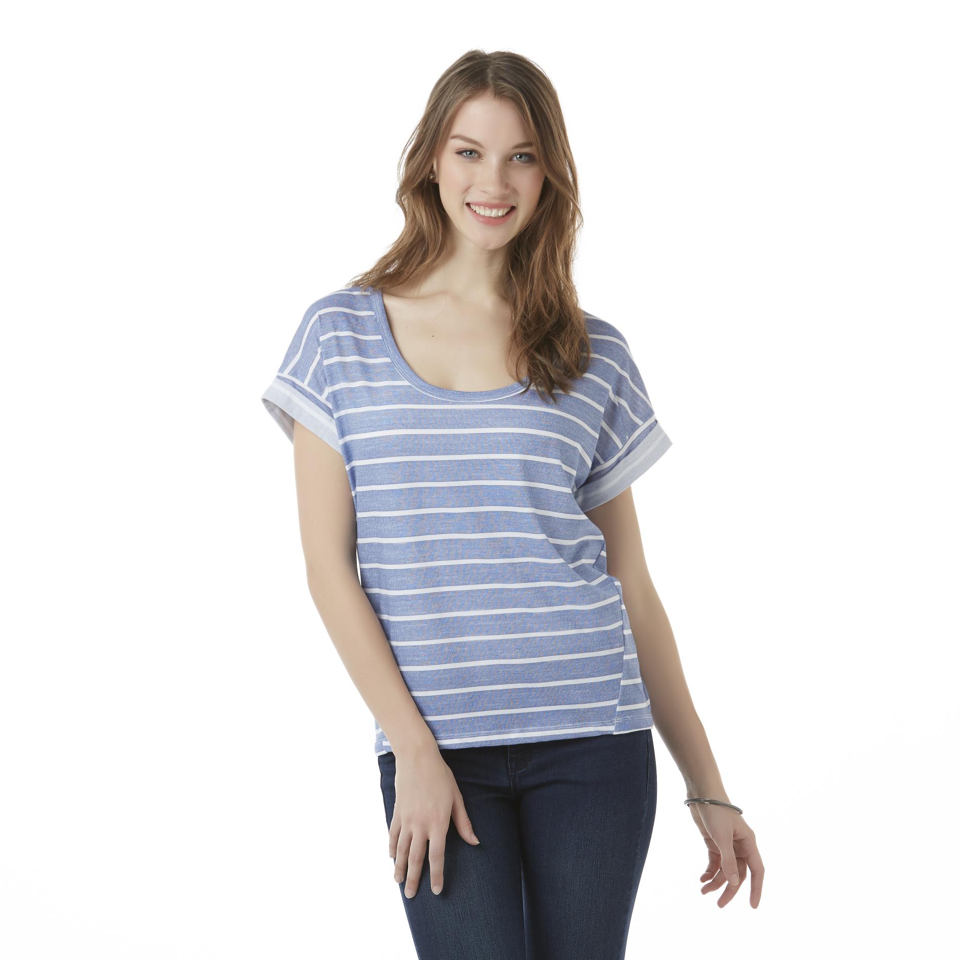 Simply Styled Women's Boxy T-Shirt - Striped