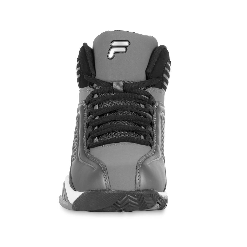 Fila Men's Entrapment Gray/Black Mid-Top Basketball Shoe