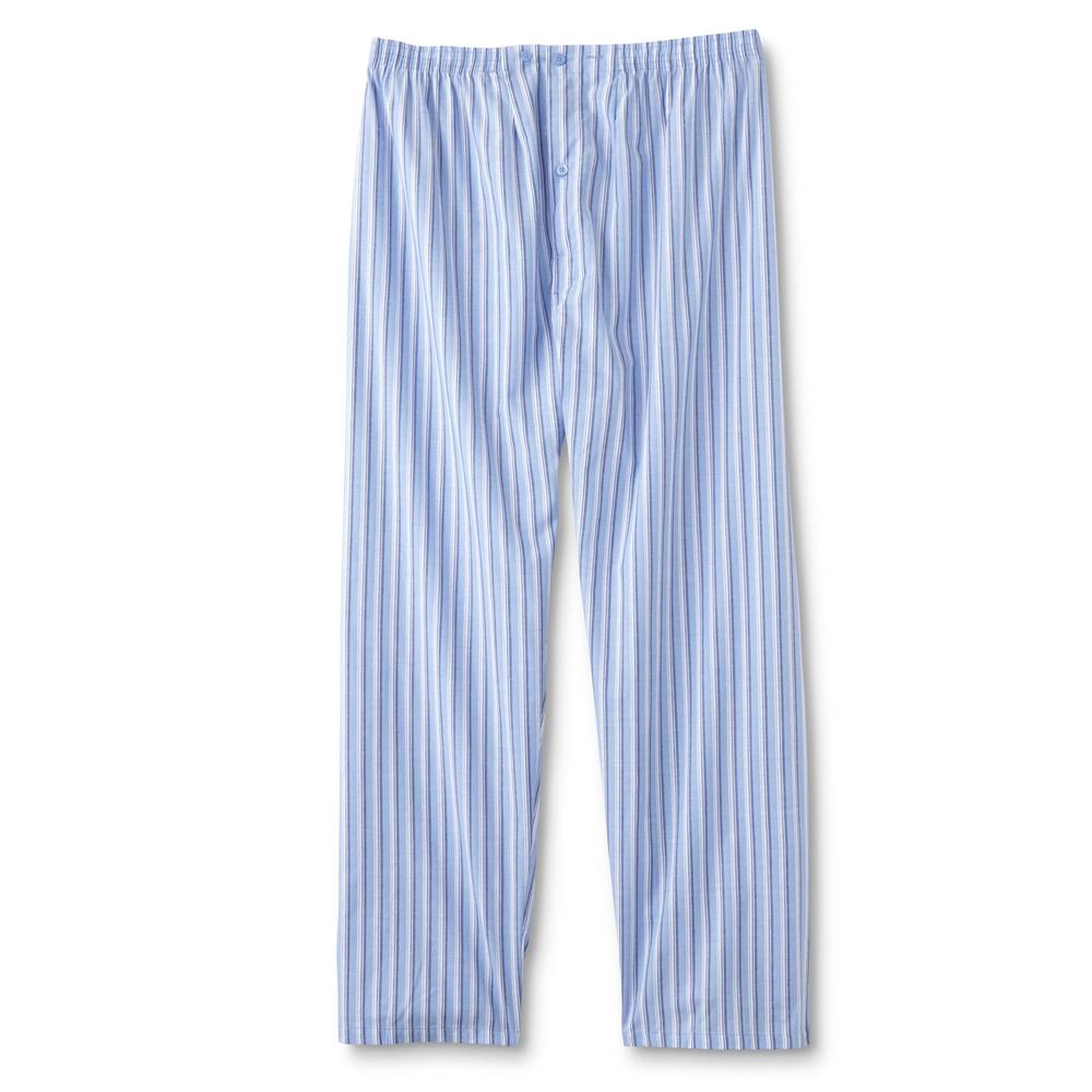 Hanes Men's Pajama Shirt & Pants - Striped